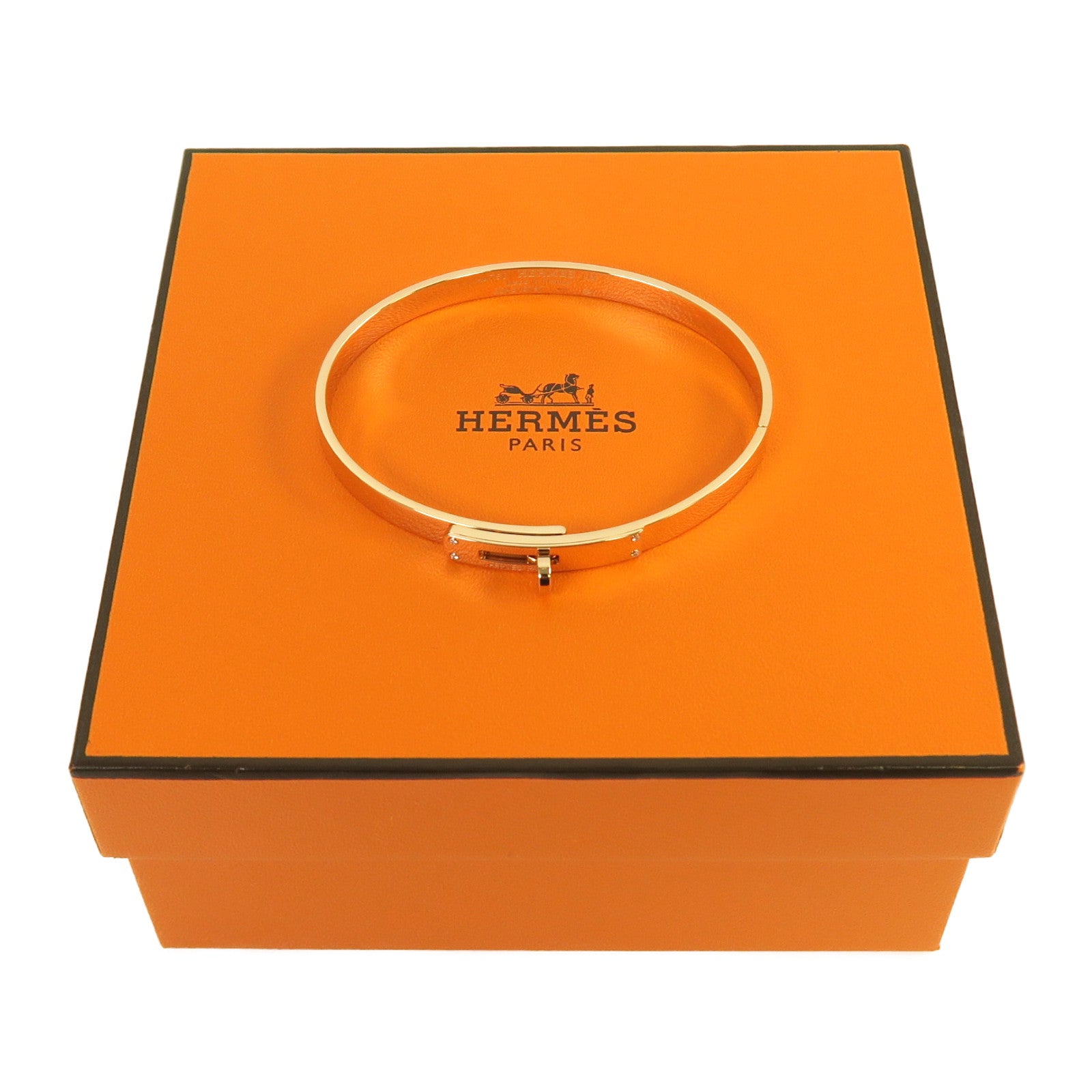 HERMES 18K玫瑰金Kelly H PM手鐲