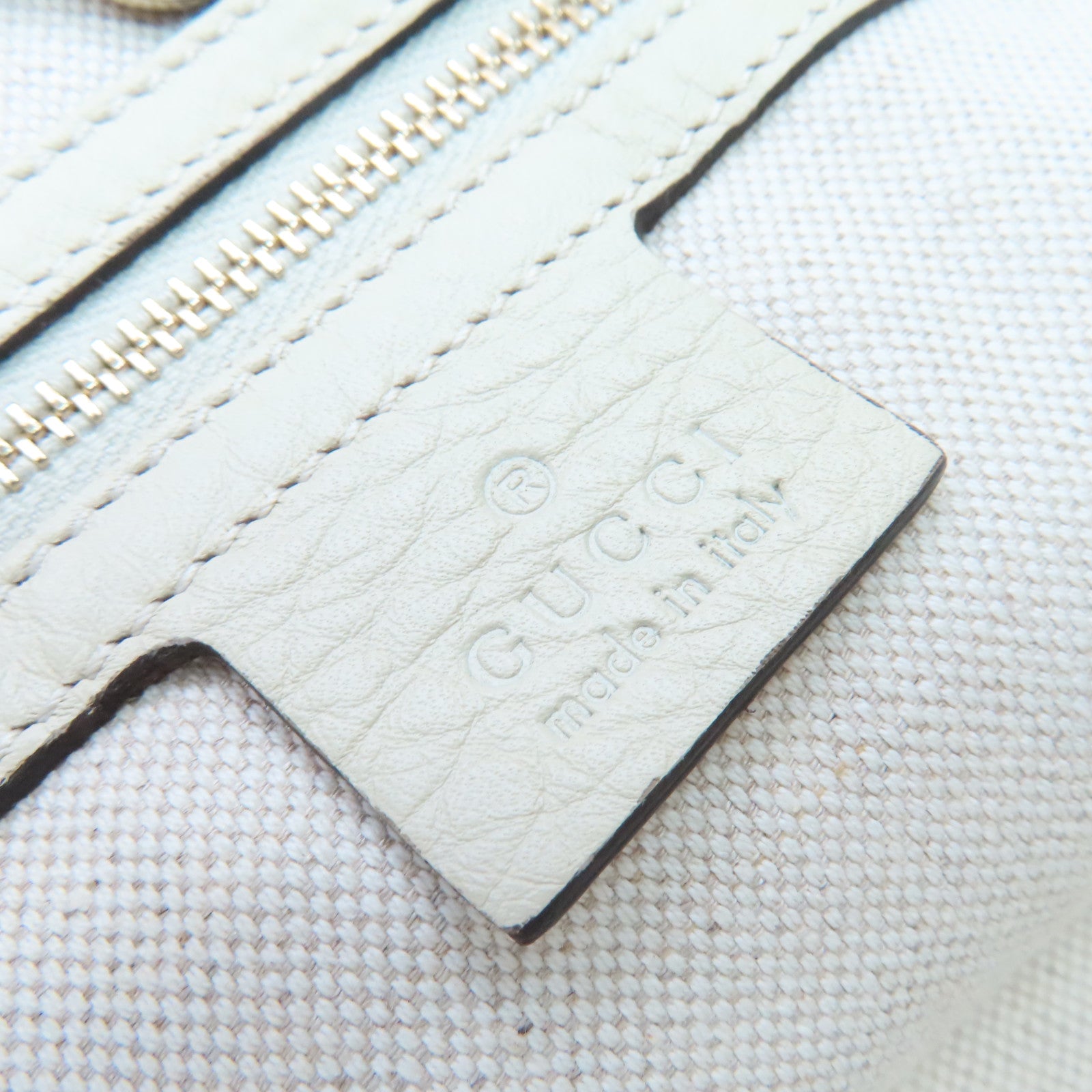 GUCCI Straw/牛皮皮革Top Handle Bamboo Tot Bag手挽袋橙色