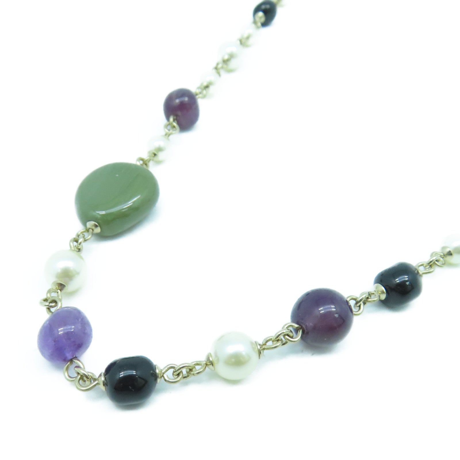 CHANEL 金屬Necklace項鍊綠色/白色/黑色/紫色