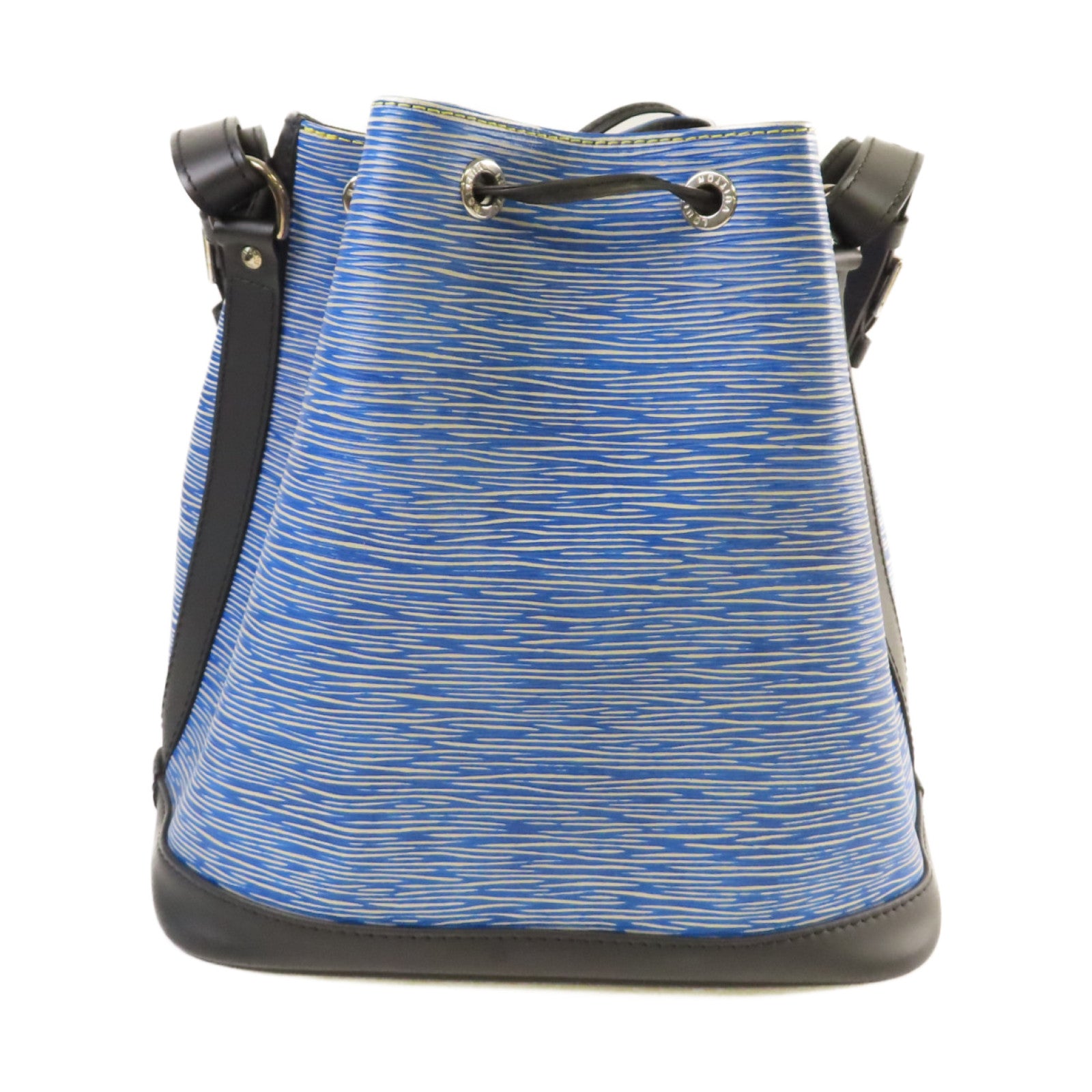 LOUIS VUITTON Epi皮革Petite Noe Shoulder Bag銀扣肩背袋藍色/黑色