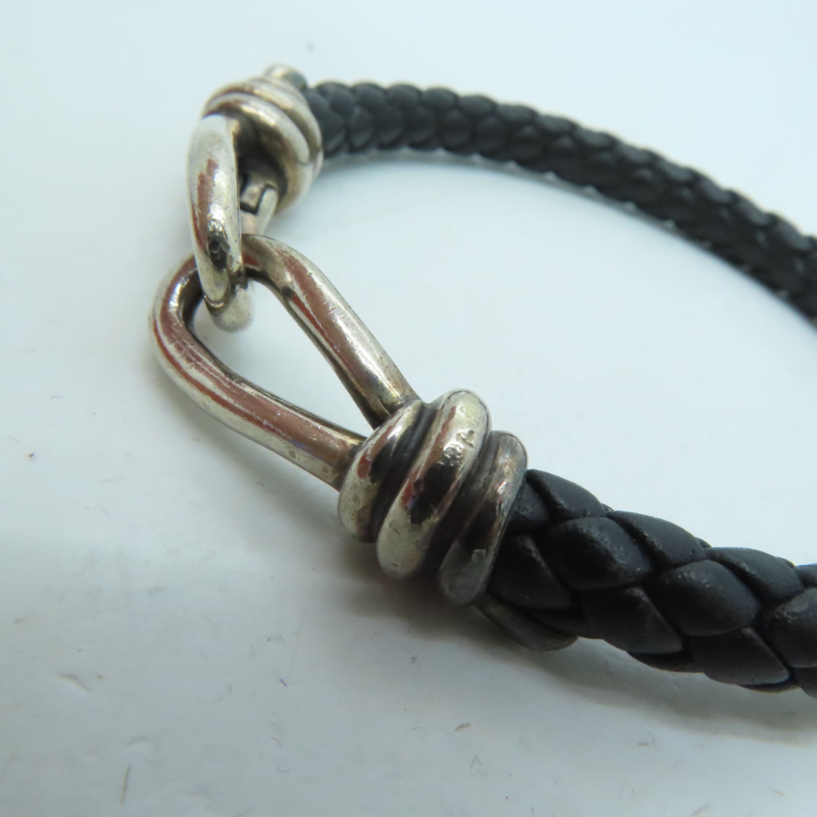 TIFFANY＆CO 牛皮皮革Bracelet手带黑色