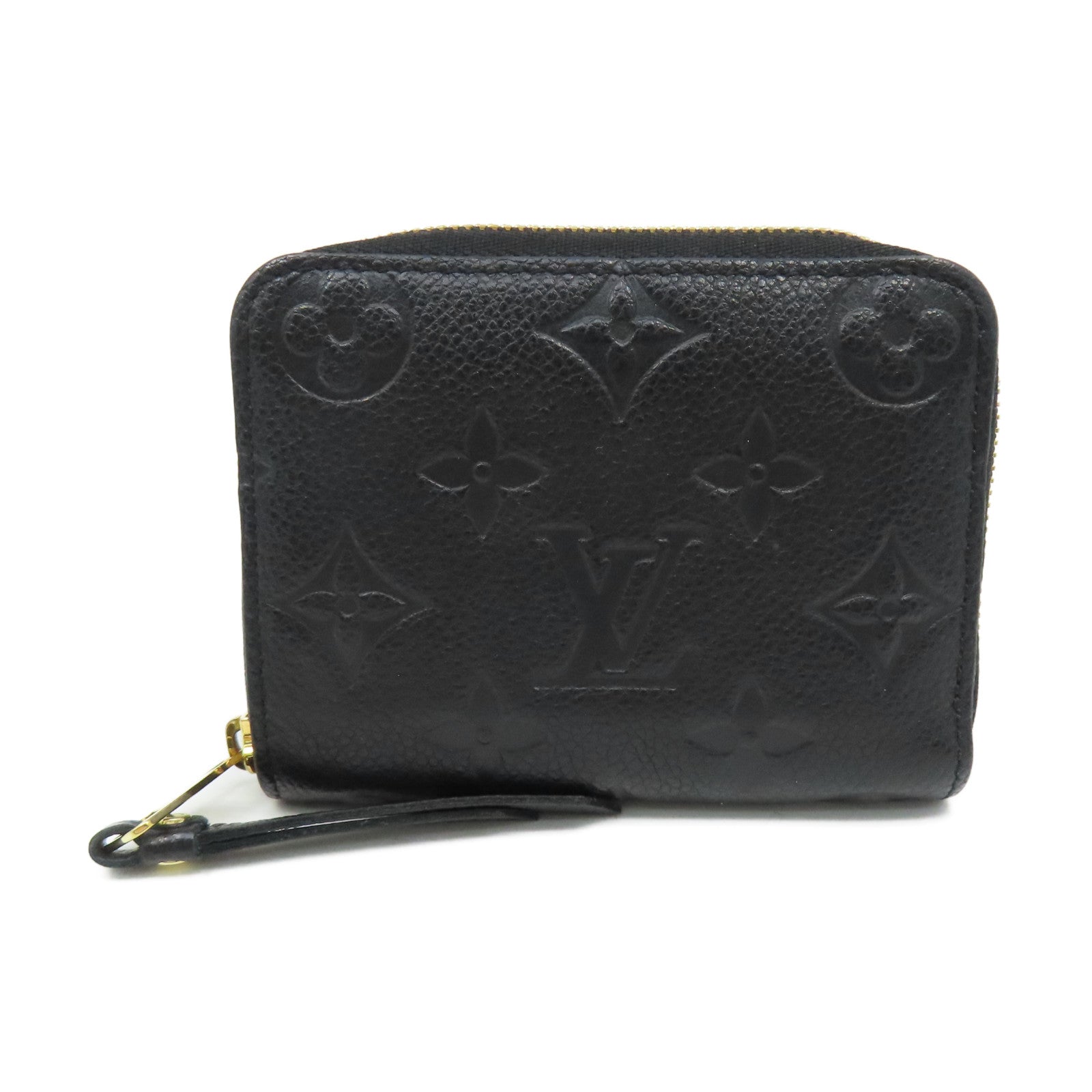 LOUIS VUITTON Monogram Empreinte Zippy Coin Purse拉鏈零錢包黑色
