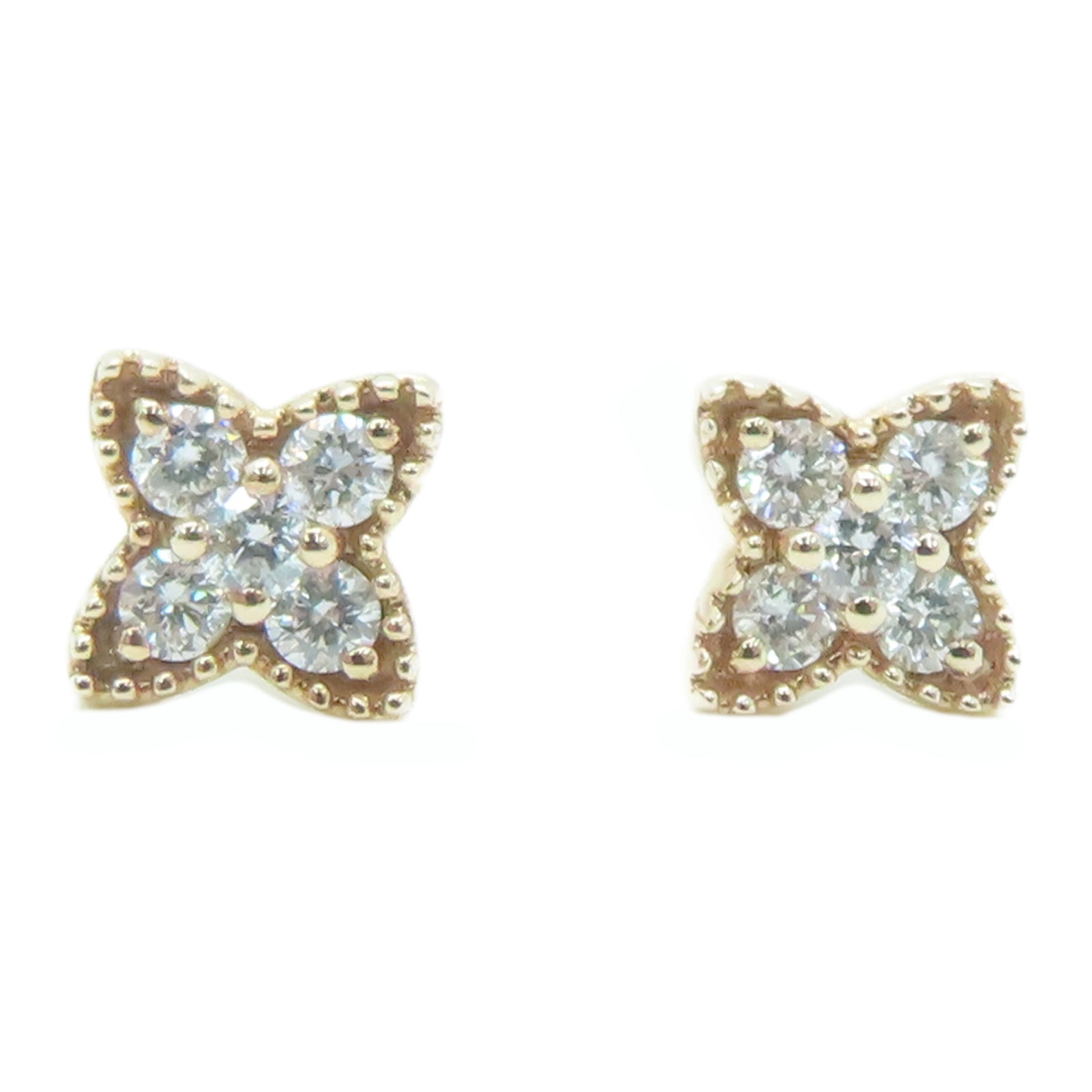 JEWELRY 14K玫瑰金 Diamond Earrings 0.1ct/0.1ct鑽石耳環
