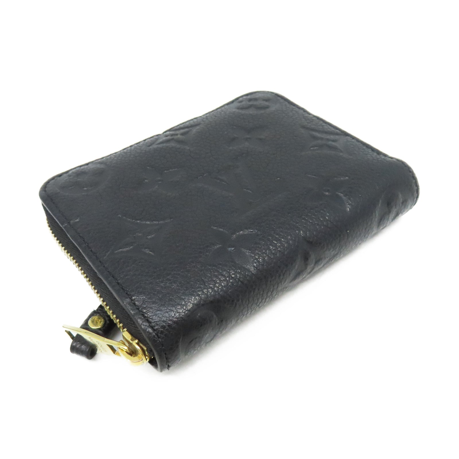 LOUIS VUITTON Monogram Empreinte Zippy Coin Purse拉鏈零錢包黑色