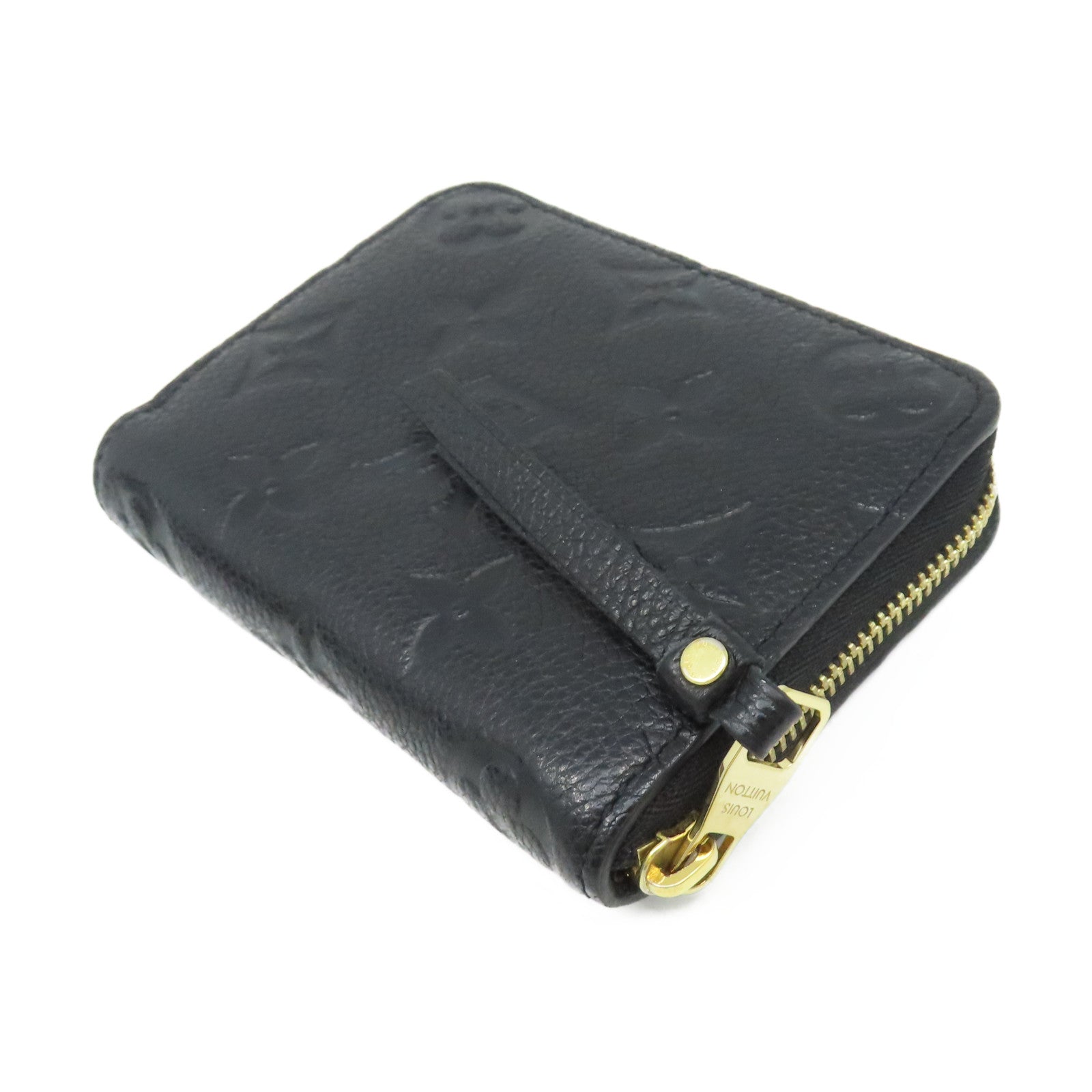LOUIS VUITTON Monogram Empreinte Zippy Coin Purse拉鏈零錢包黑色
