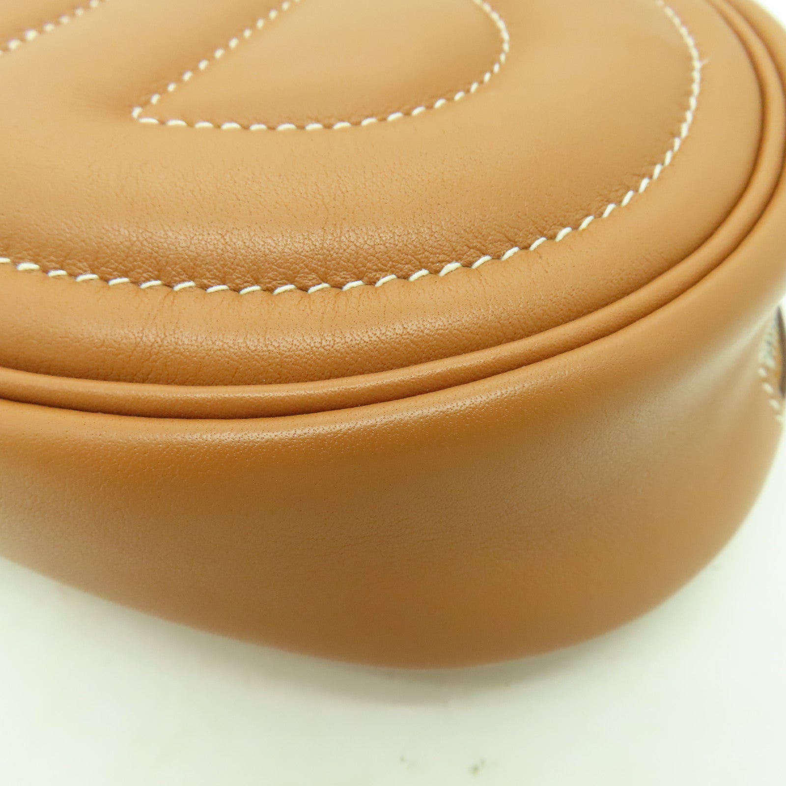 HERMES Swift皮革In The Loop Belt Bag銀扣腰包經典駝色