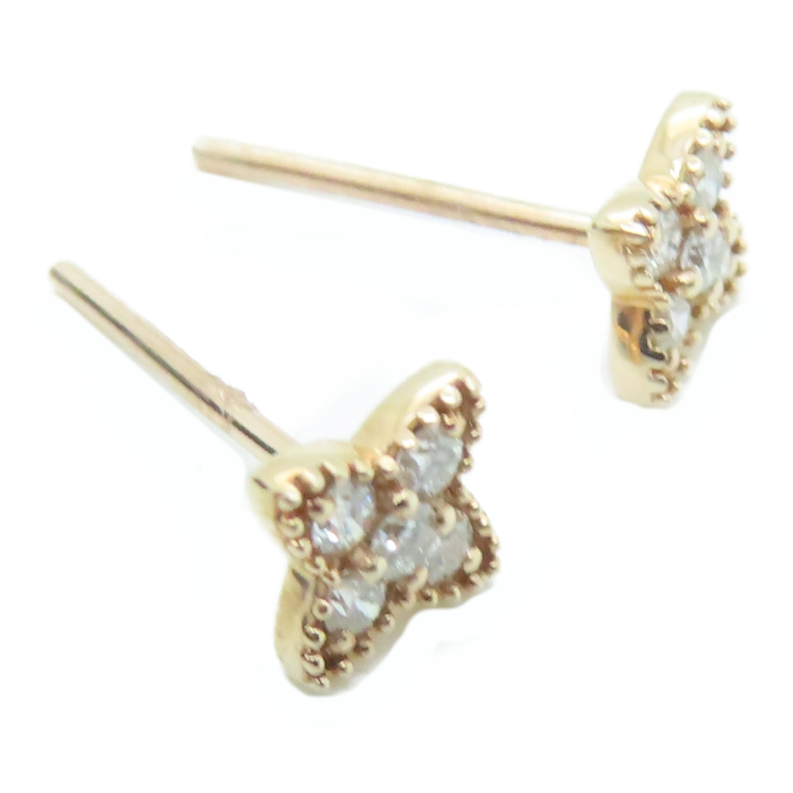 JEWELRY 14K玫瑰金 Diamond Earrings 0.1ct/0.1ct鑽石耳環