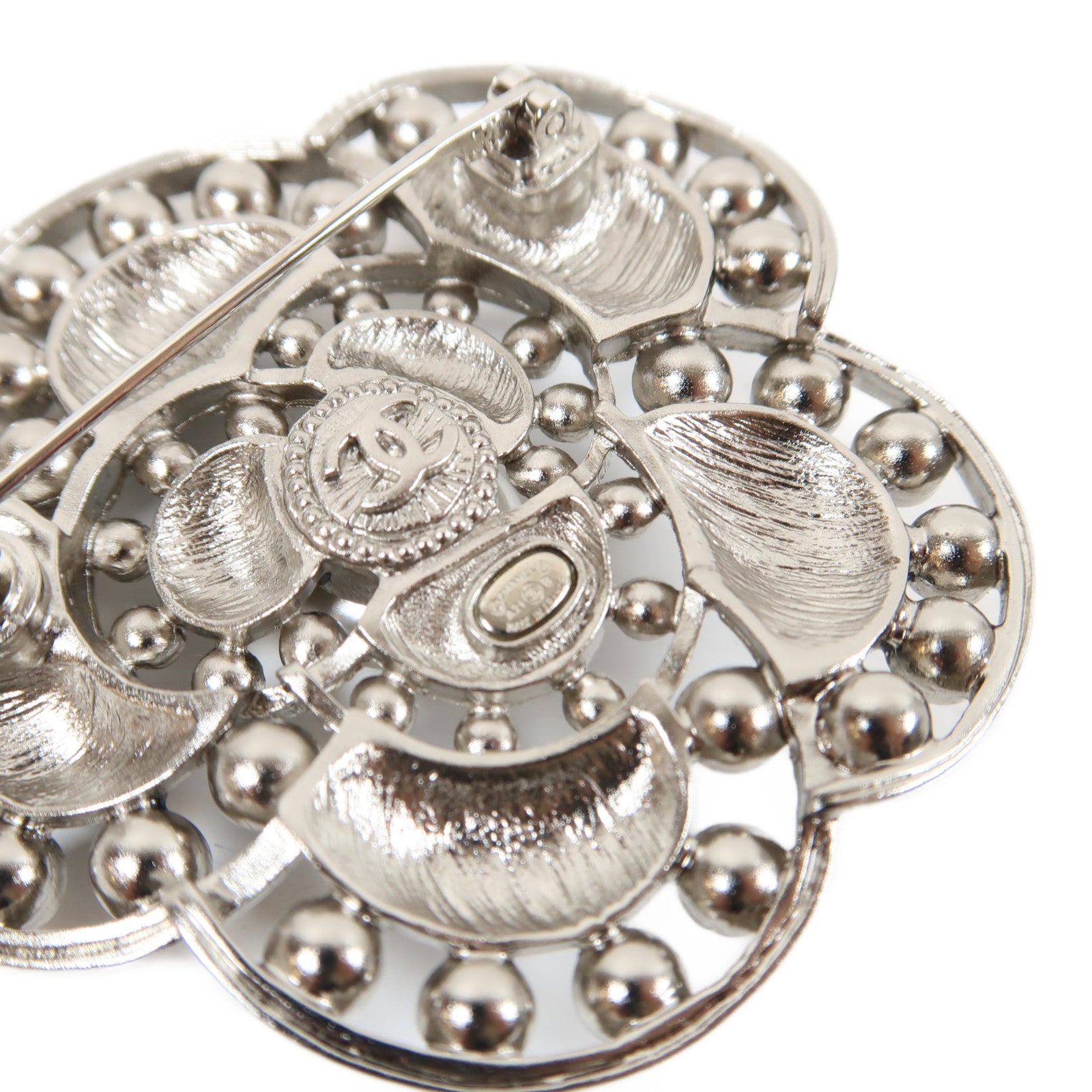CHANEL 金屬Brooch胸針銀色/黑色
