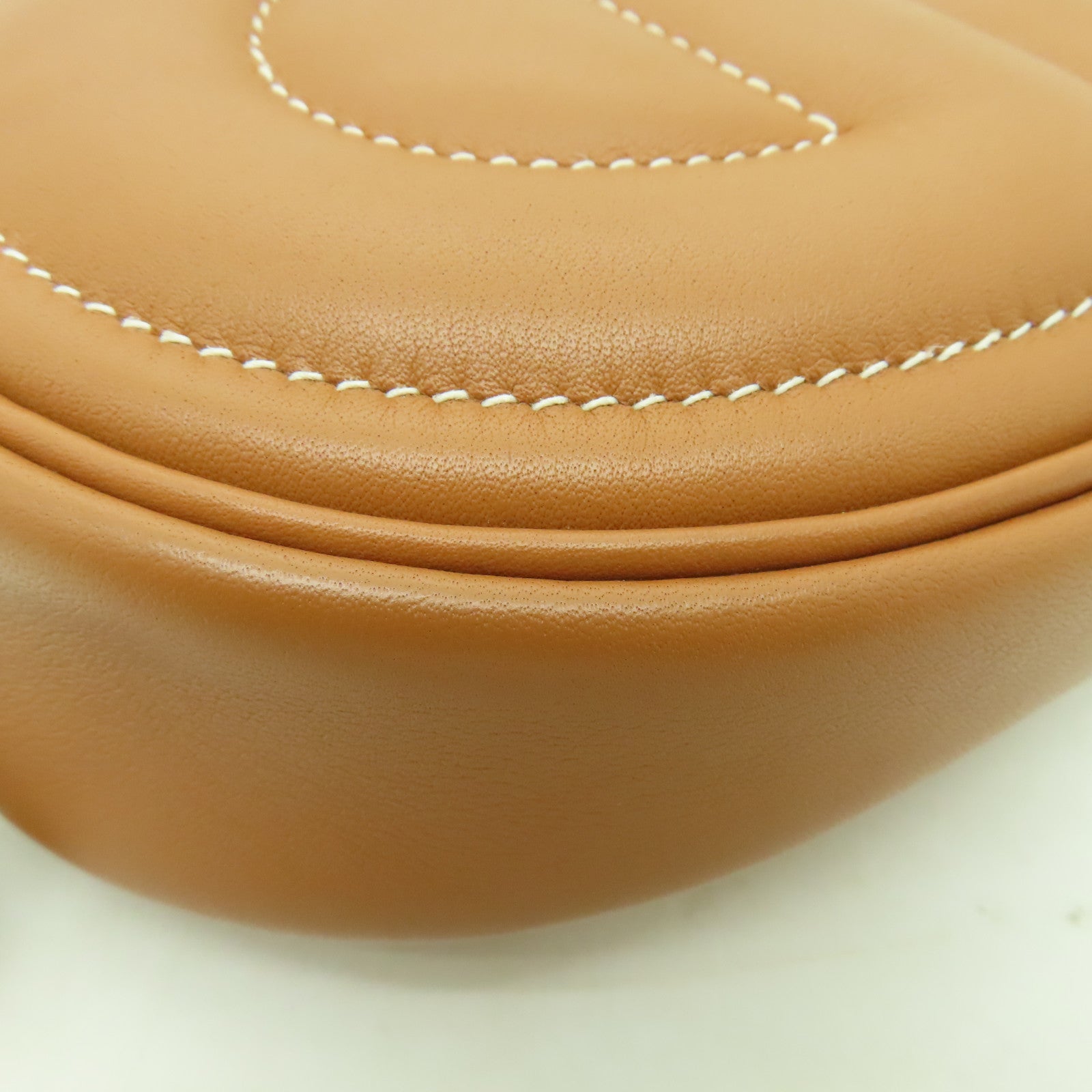 HERMES Swift皮革In The Loop Belt Bag銀扣腰包經典駝色