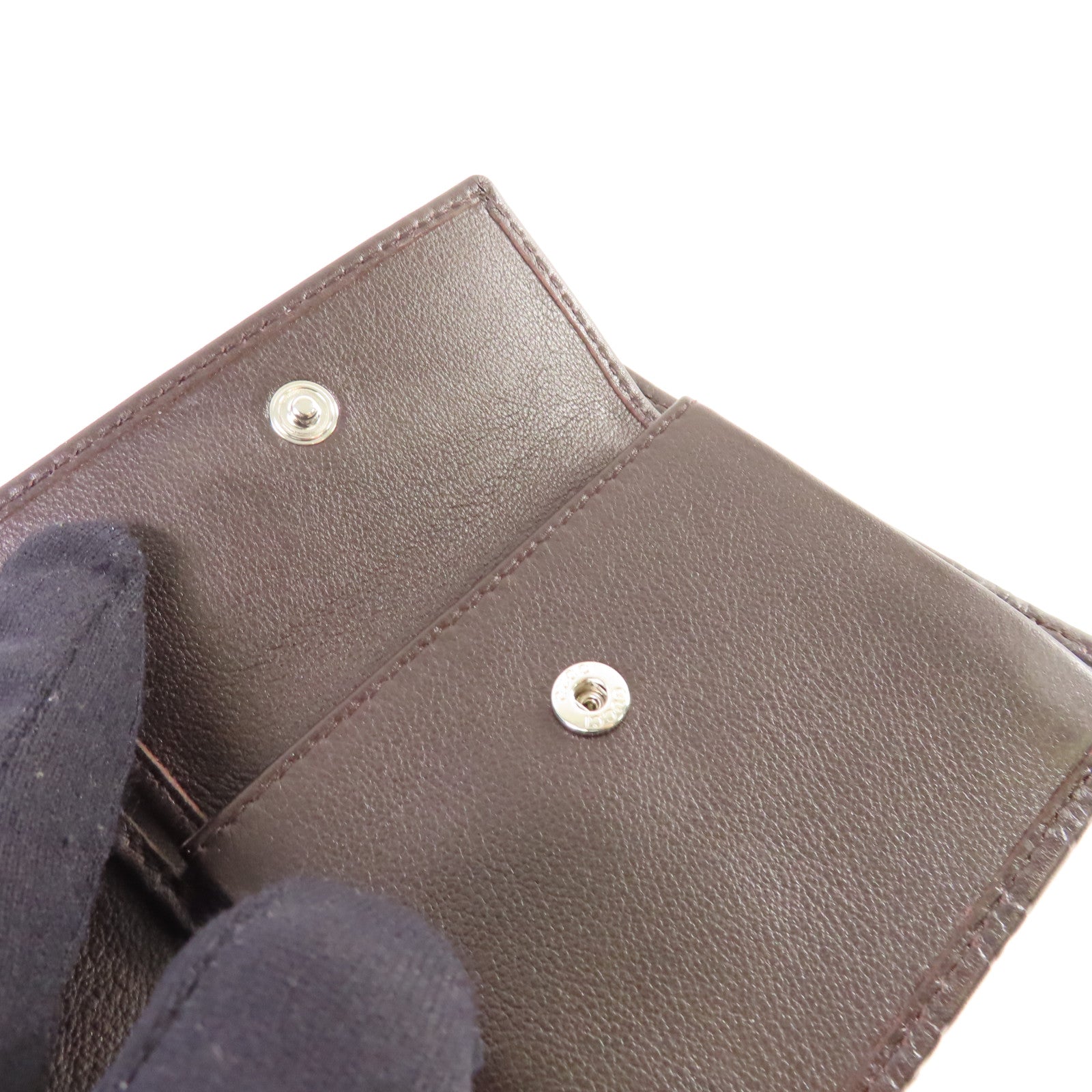 GUCCI 牛皮皮革Short Wallet短錢包啡色