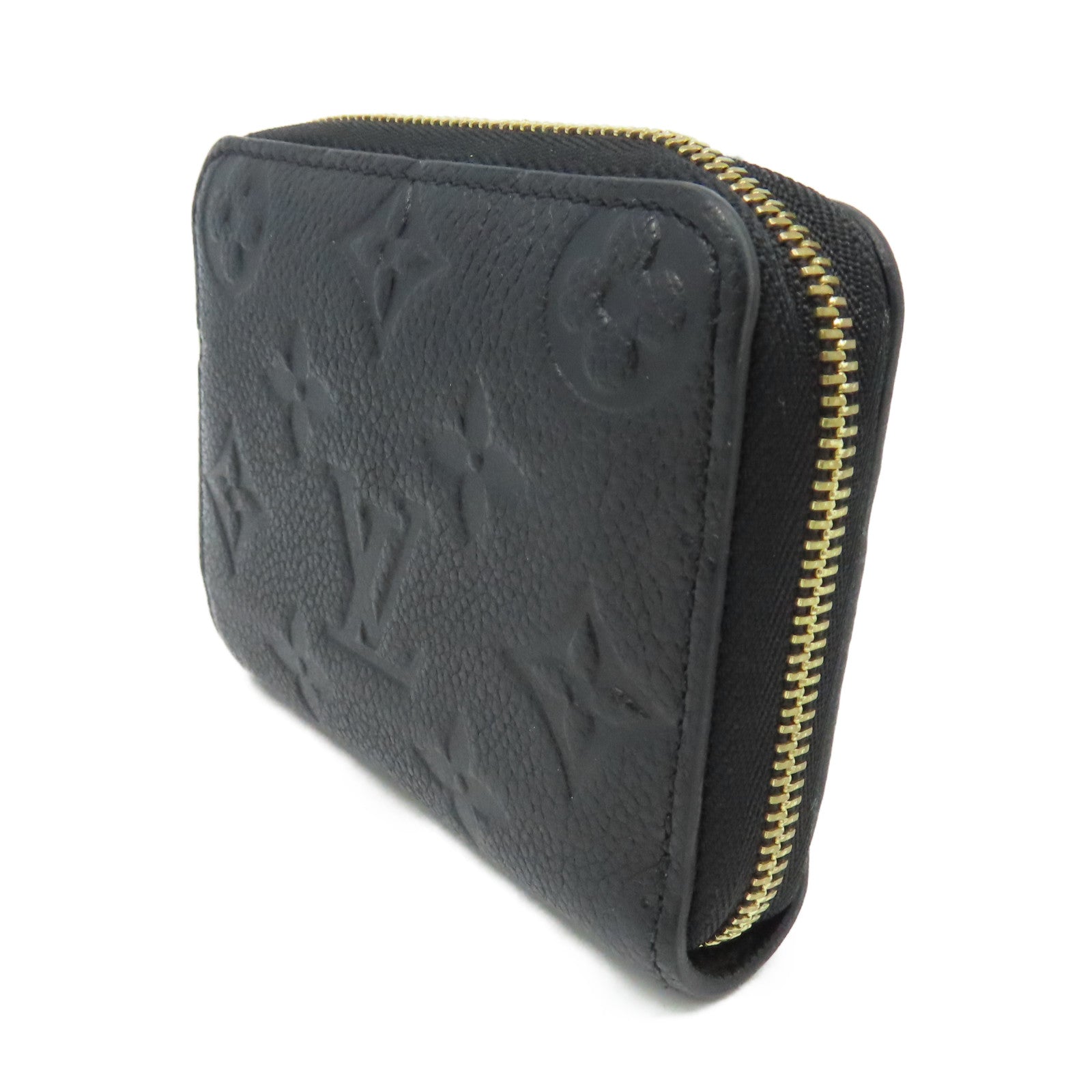 LOUIS VUITTON Monogram Empreinte Zippy Coin Purse拉鏈零錢包黑色