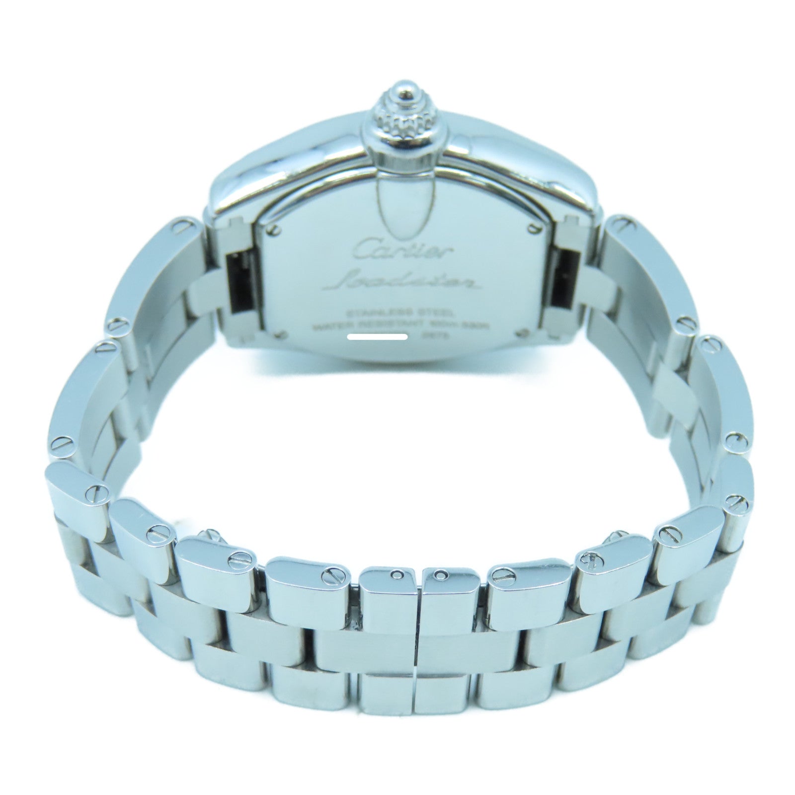 CARTIER Roadstar 31cm Stainless Steel Watch Quartz Movement White