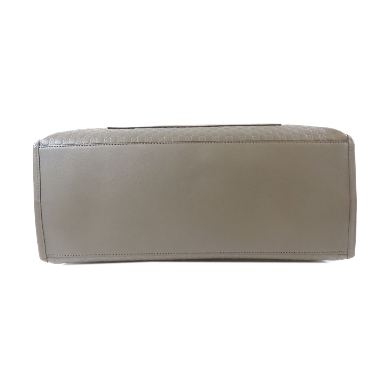 GUCCI 牛皮皮革Shoulder Bag金扣手挽肩背兩用袋灰色
