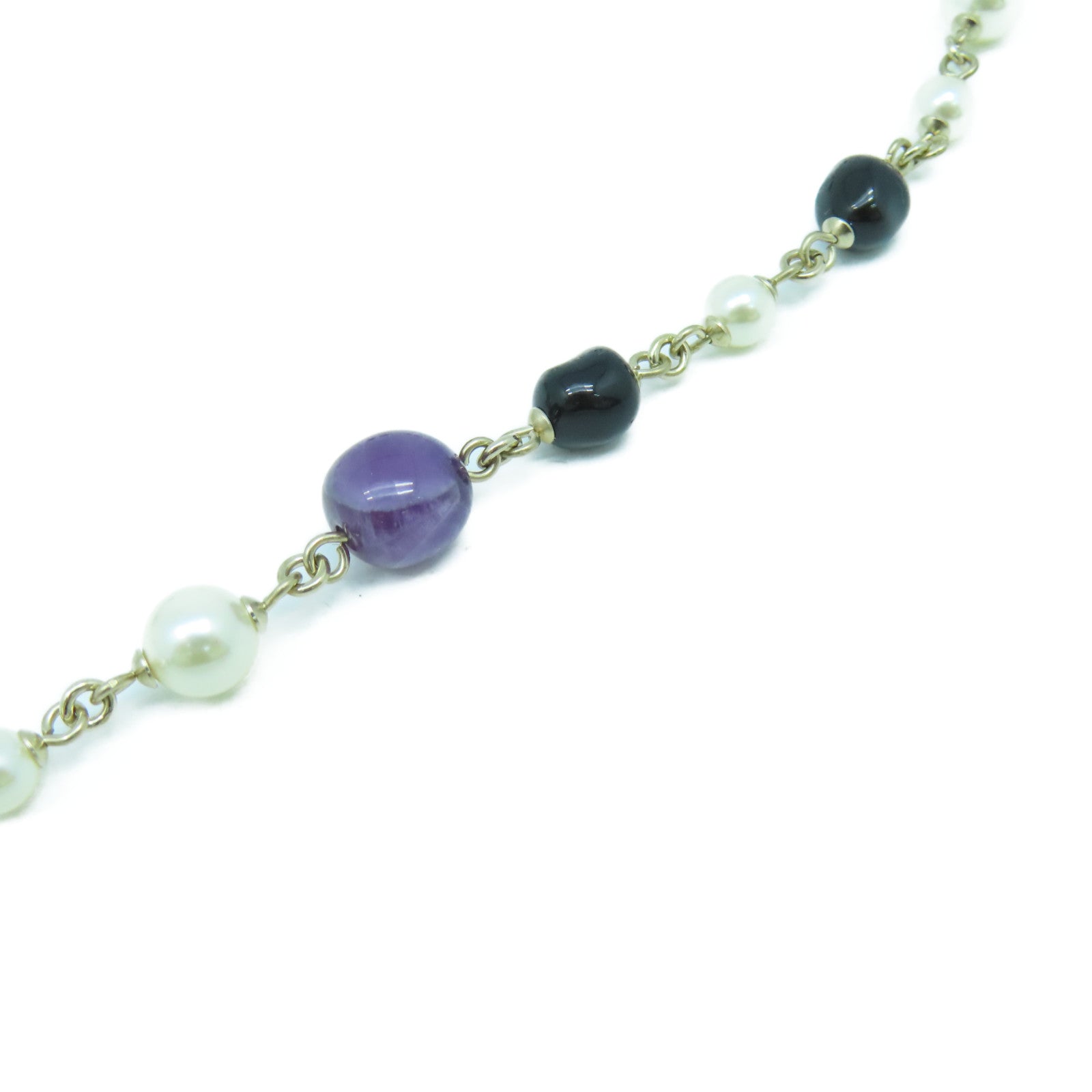 CHANEL 金屬Necklace項鍊綠色/白色/黑色/紫色