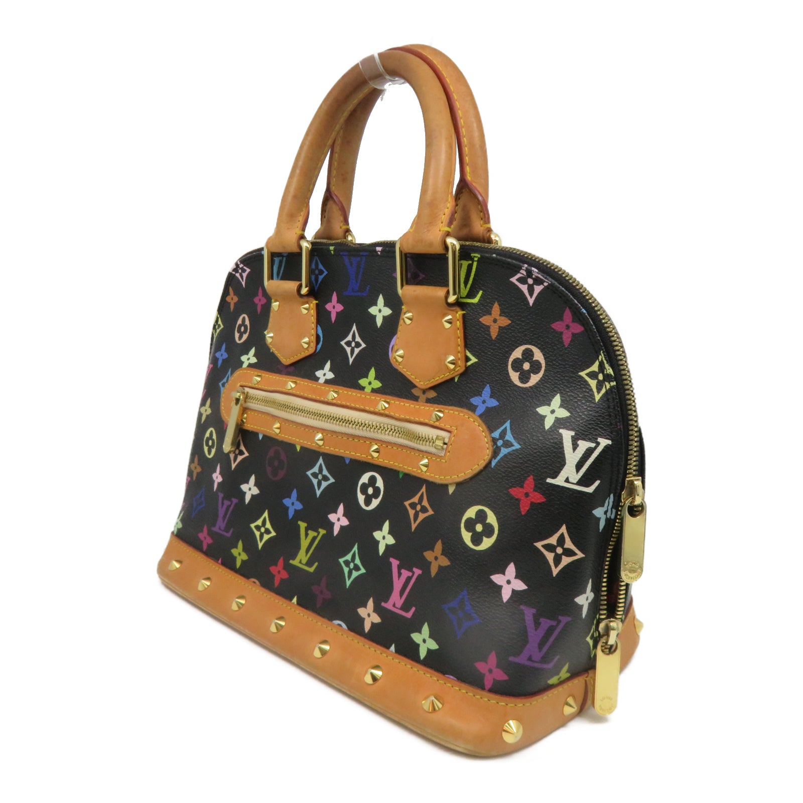 LOUIS VUITTON Monogram Multicolore Alma gold buckle handle bag multicolor