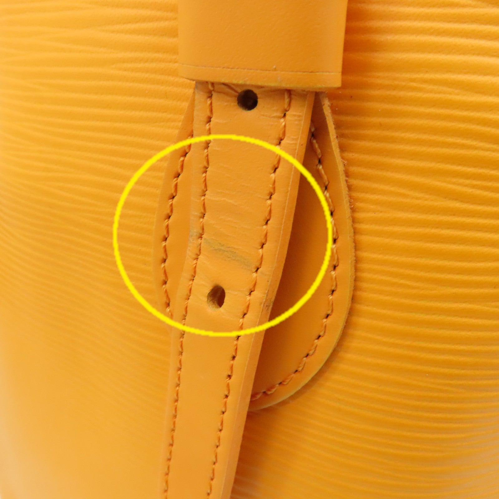 LOUIS VUITTON Epi Bucket PM Tote Bag手挽袋橙色