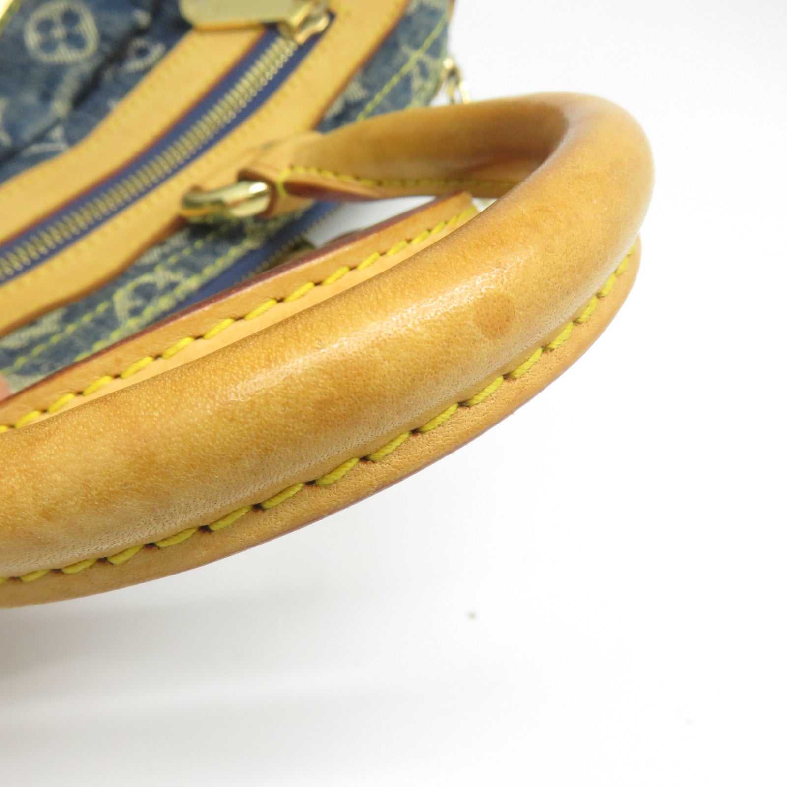 LOUIS VUITTON Monogram Denim Neo Speedy金扣手挽袋藍色