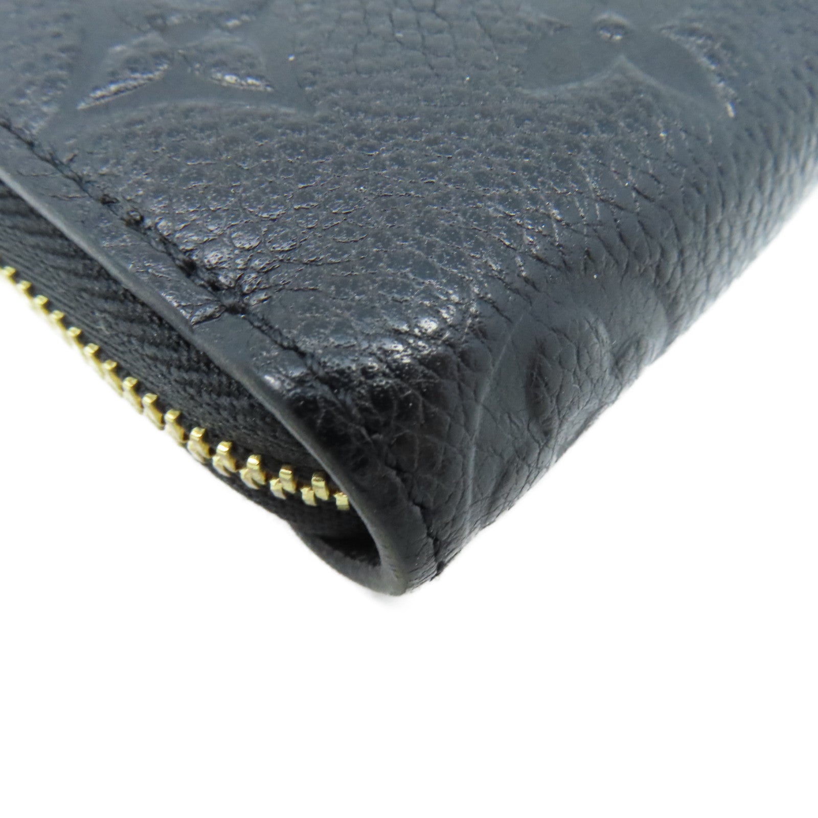 LOUIS VUITTON Monogram Empreinte Zippy Coin Purse拉鏈零錢包黑色
