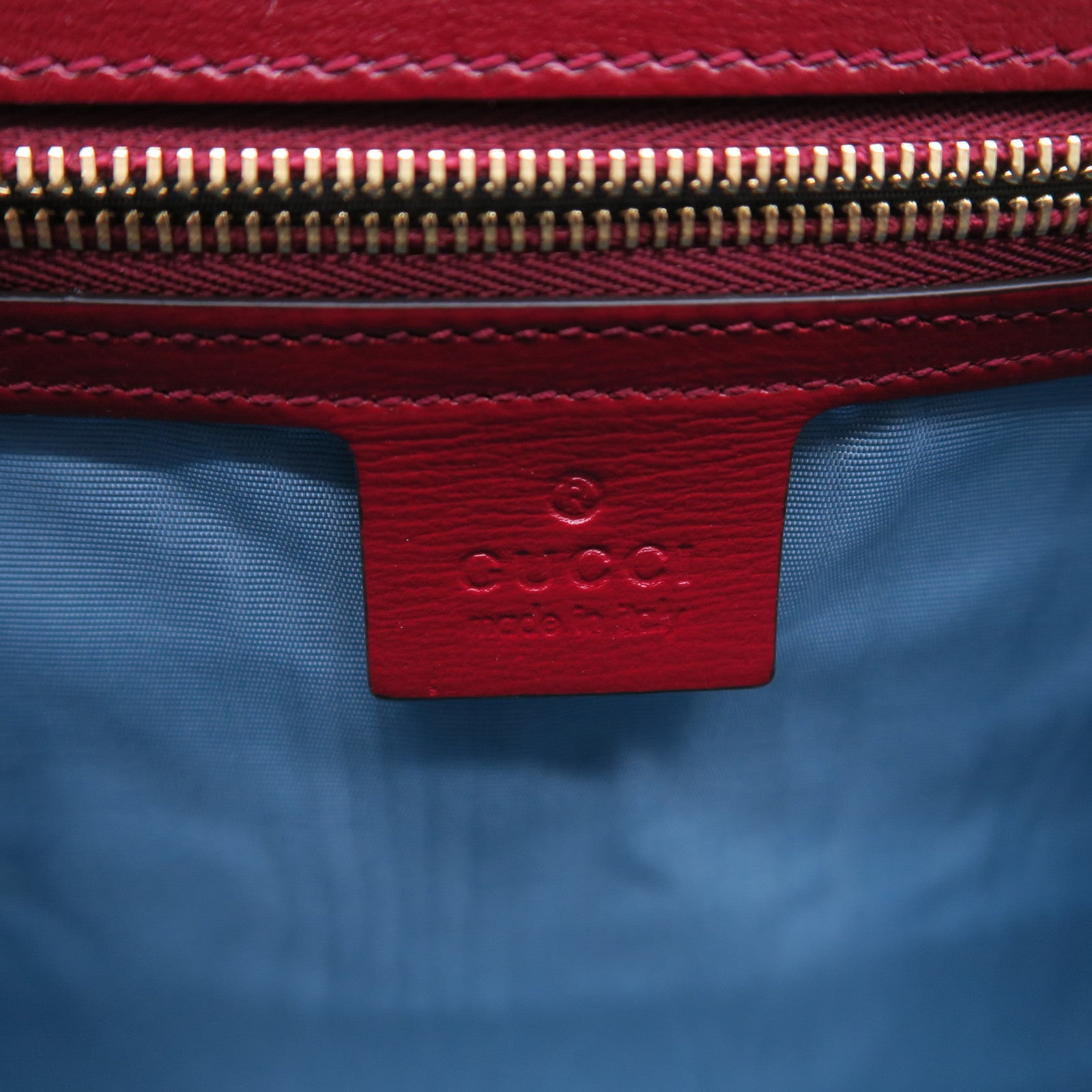 GUCCI 牛皮皮革Shoulder Bag金扣肩背袋紅色