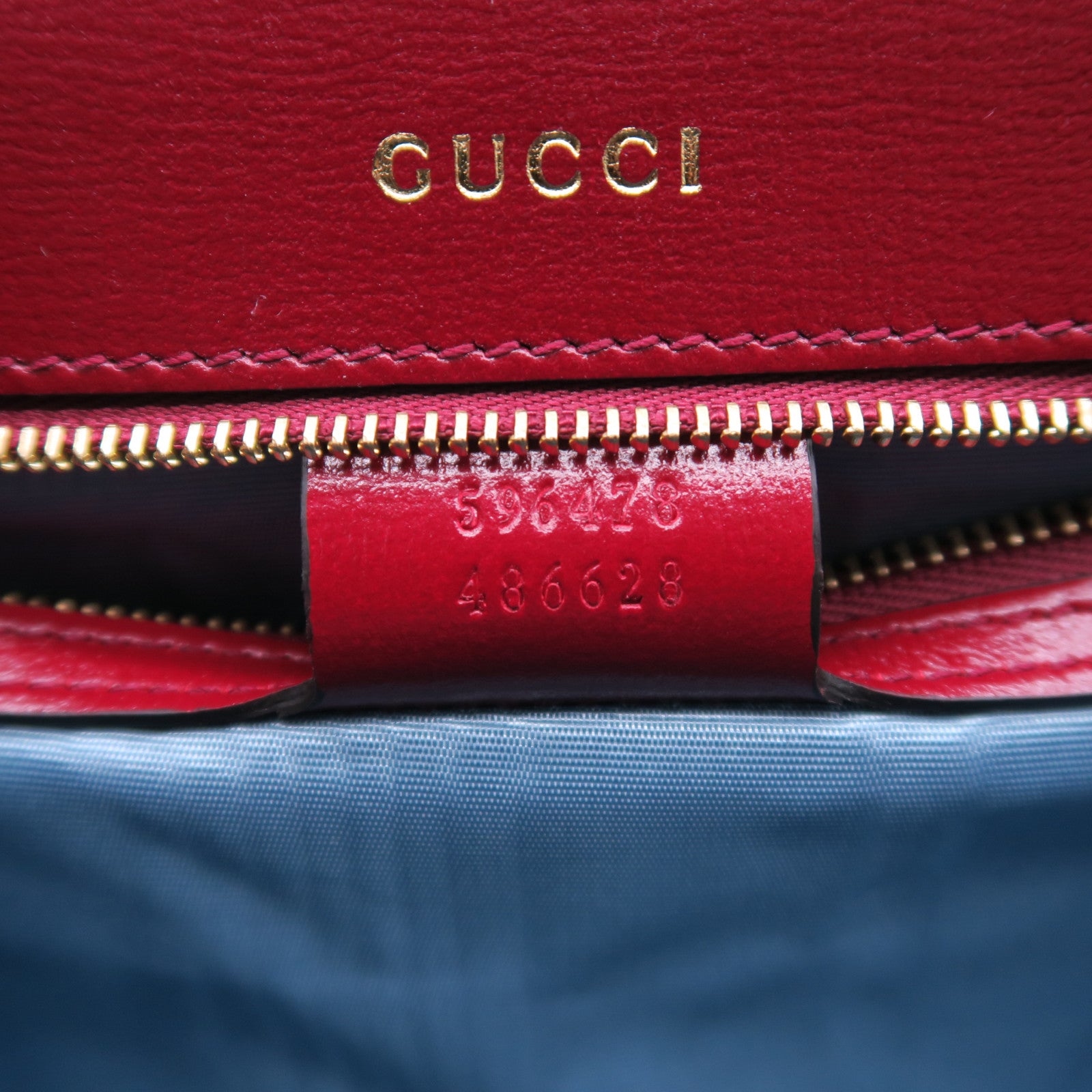 GUCCI 牛皮皮革Shoulder Bag金扣肩背袋紅色