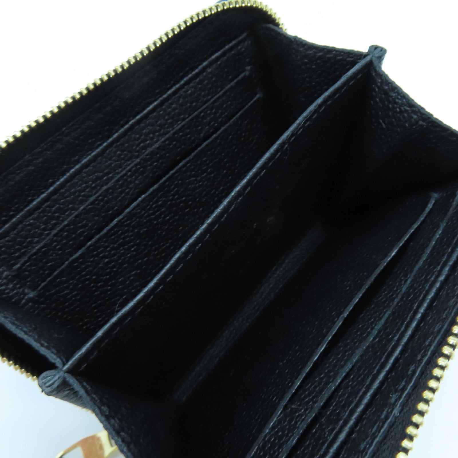 LOUIS VUITTON Monogram Empreinte Zippy Coin Purse拉鏈零錢包黑色