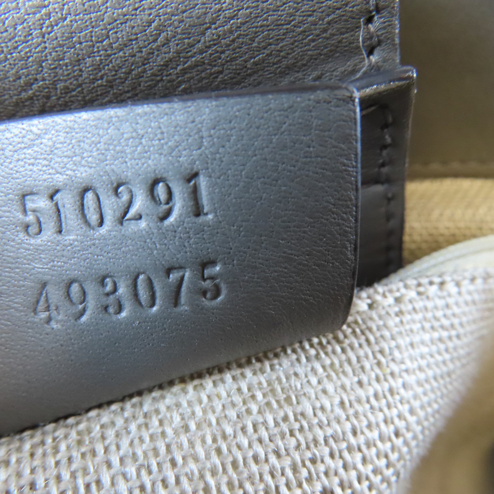 GUCCI 牛皮皮革Shoulder Bag金扣手挽肩背兩用袋灰色