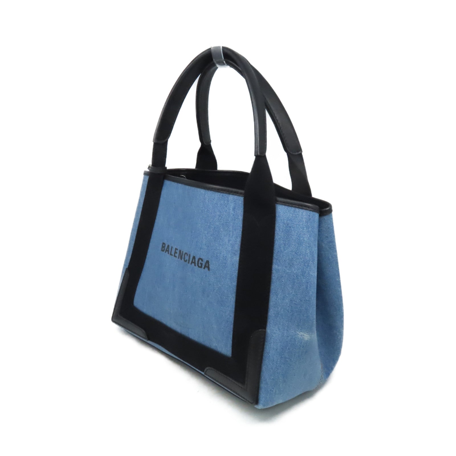 BALENCIAGA 帆布Hand Bag手挽袋藍色/黑色
