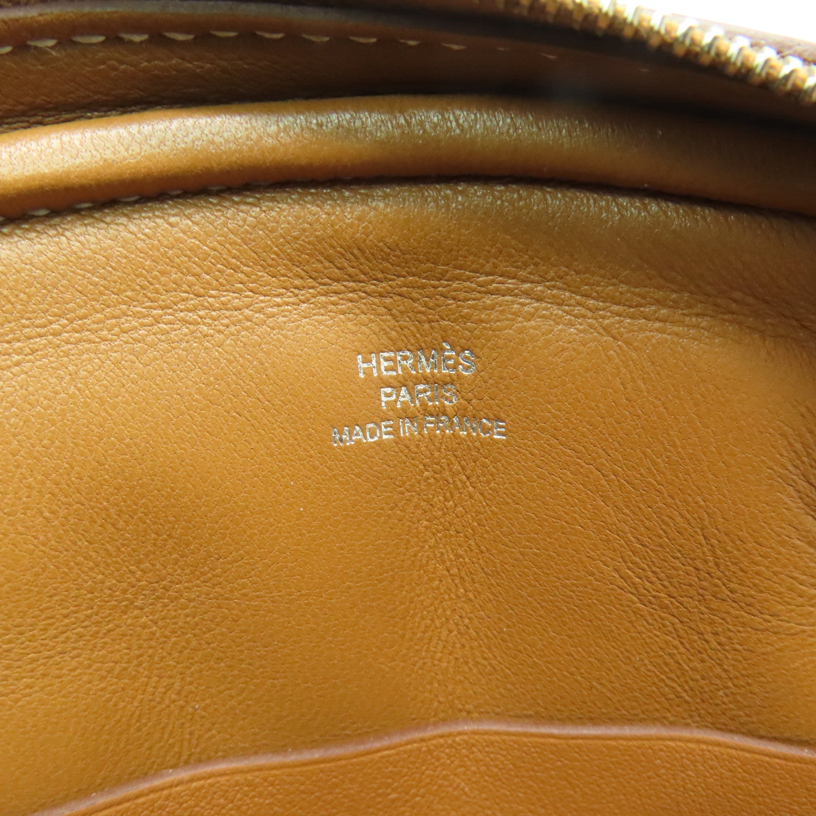 HERMES Swift皮革In The Loop Belt Bag銀扣腰包經典駝色