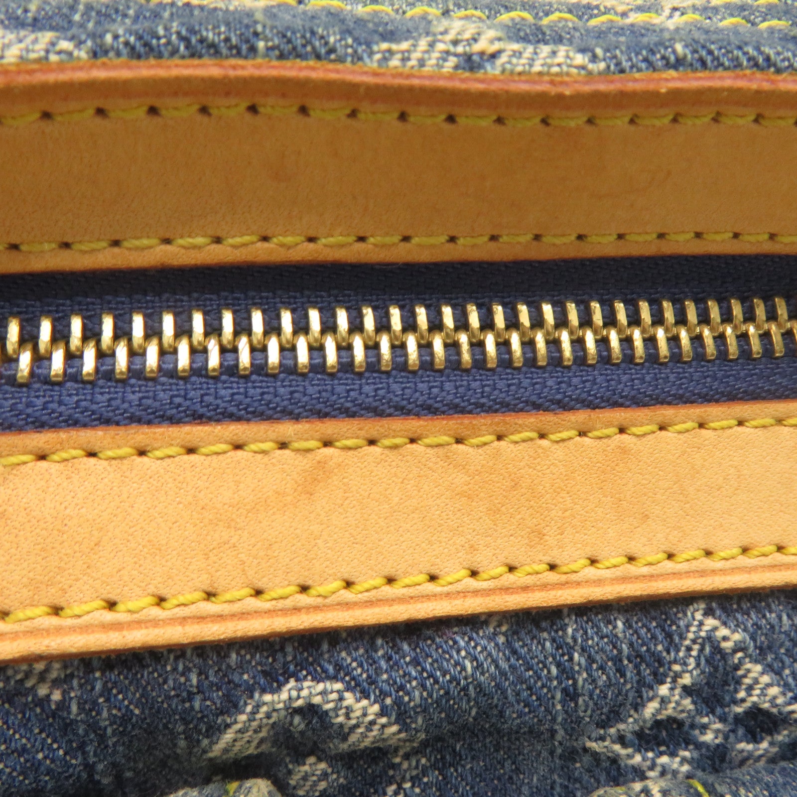 LOUIS VUITTON Monogram Denim Neo Speedy金扣手挽袋藍色
