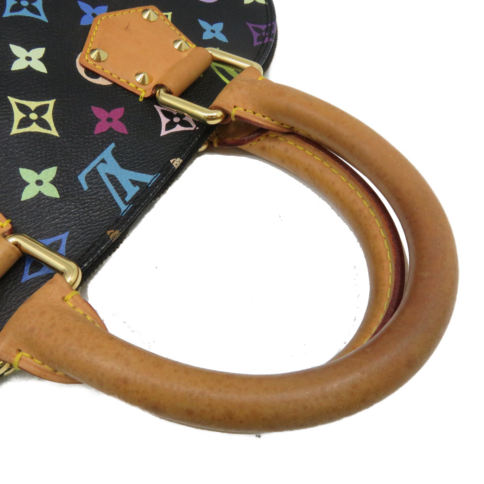 LOUIS VUITTON Monogram Multicolore Alma gold buckle handle bag multicolor