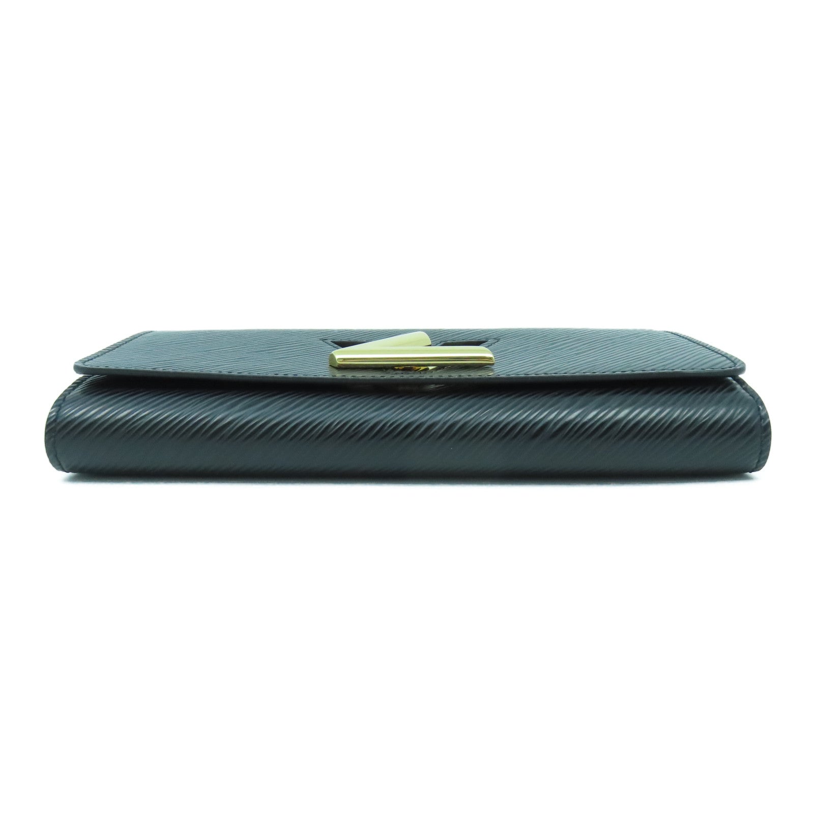 LOUIS VUITTON Epi皮革Twist Long Wallet金扣長錢包黑色