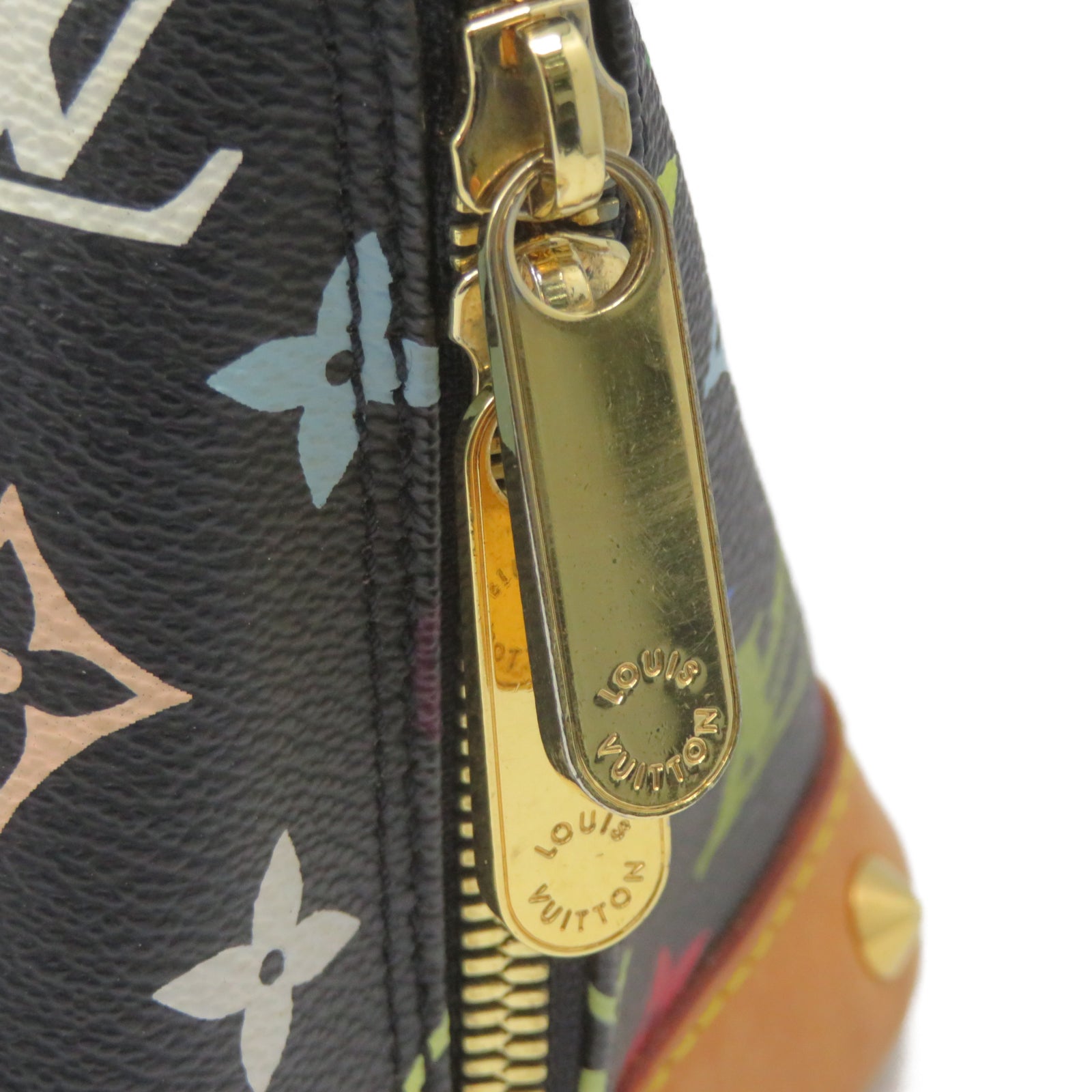 LOUIS VUITTON Monogram Multicolore Alma gold buckle handle bag multicolor