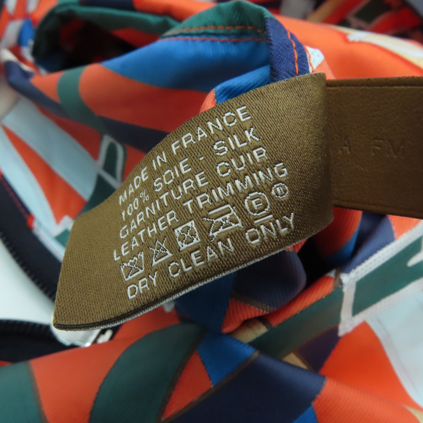 HERMES 絲質Airsilk Backpack銀扣背包橙色