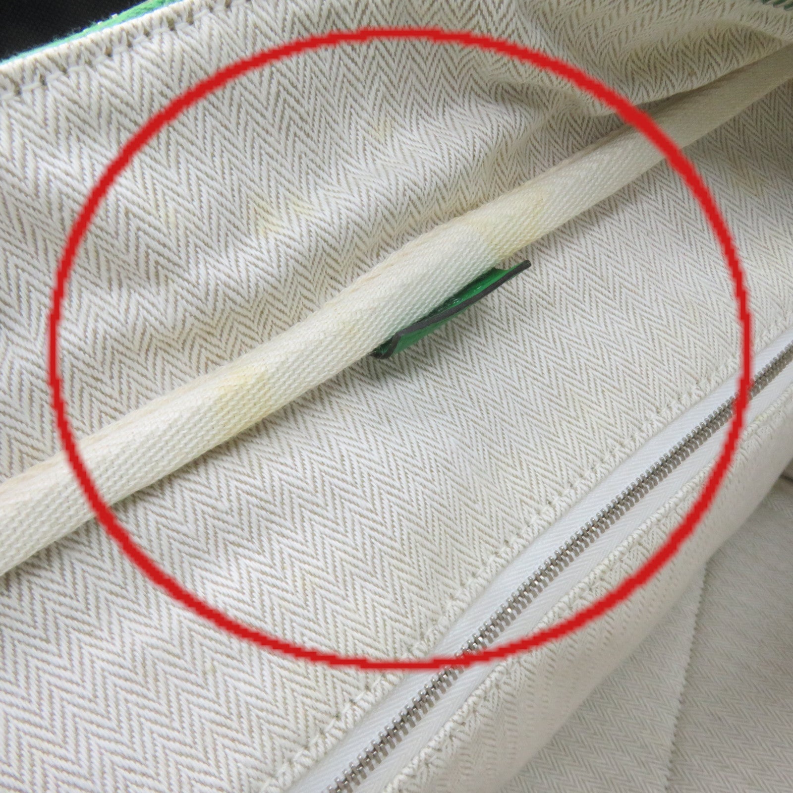 HERMES Clemence皮革Victolia銀扣手挽袋竹子綠色