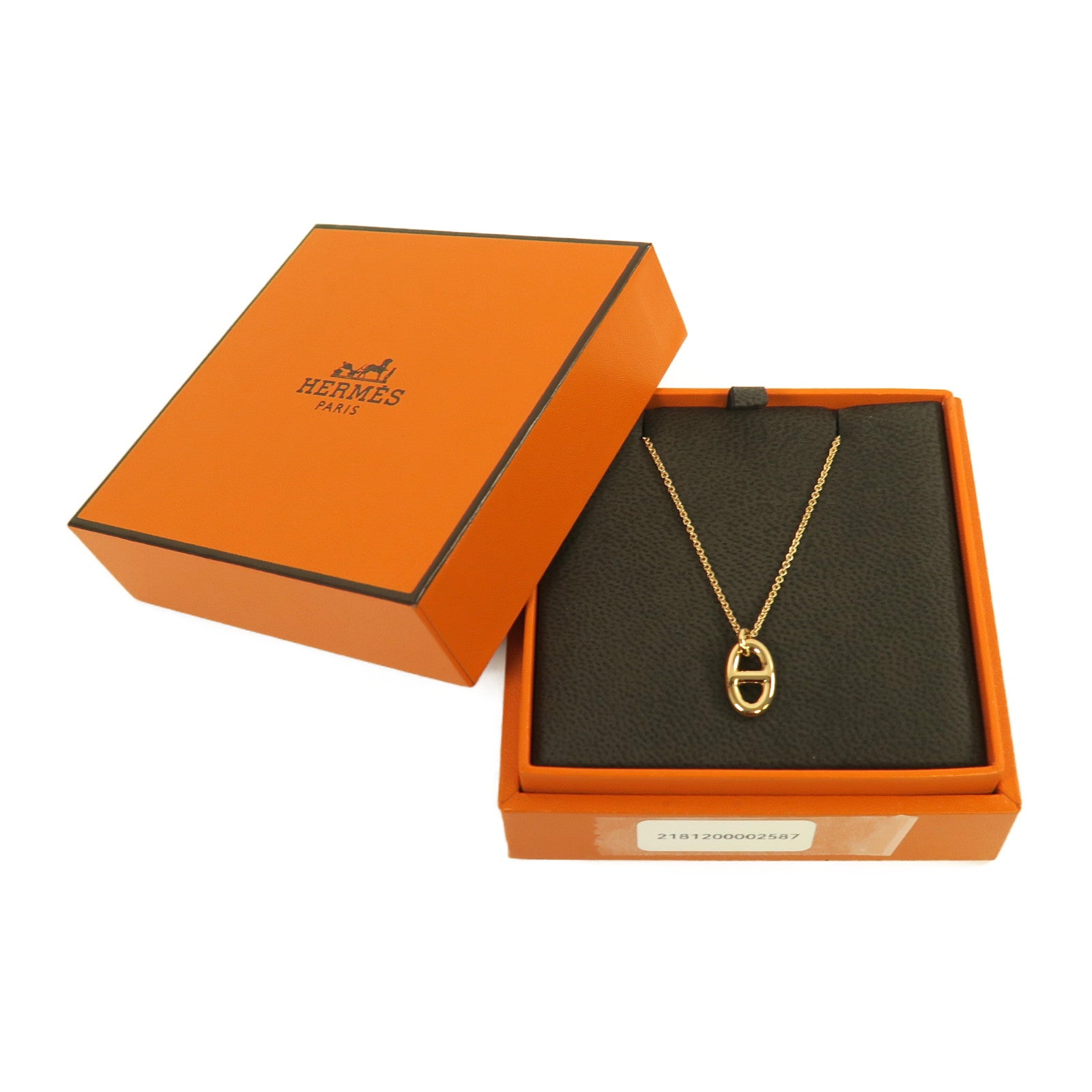 HERMES 18K玫瑰金Farandole PM項鍊