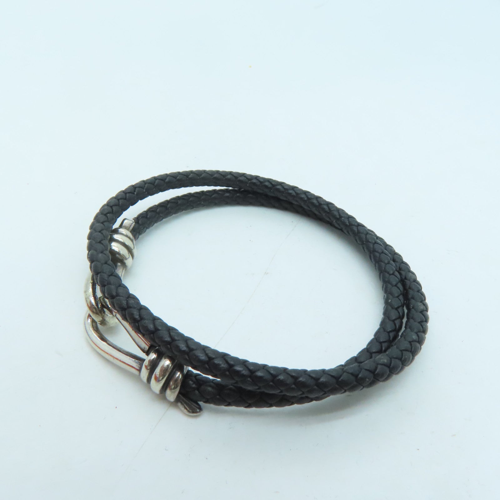 TIFFANY＆CO 牛皮皮革Bracelets手錬黑色