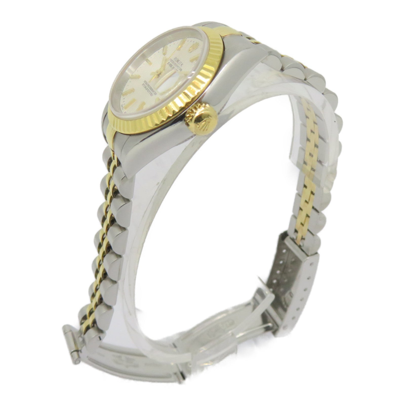 ROLEX Datejust 18K黄金/不锈钢手表自动机芯白色
