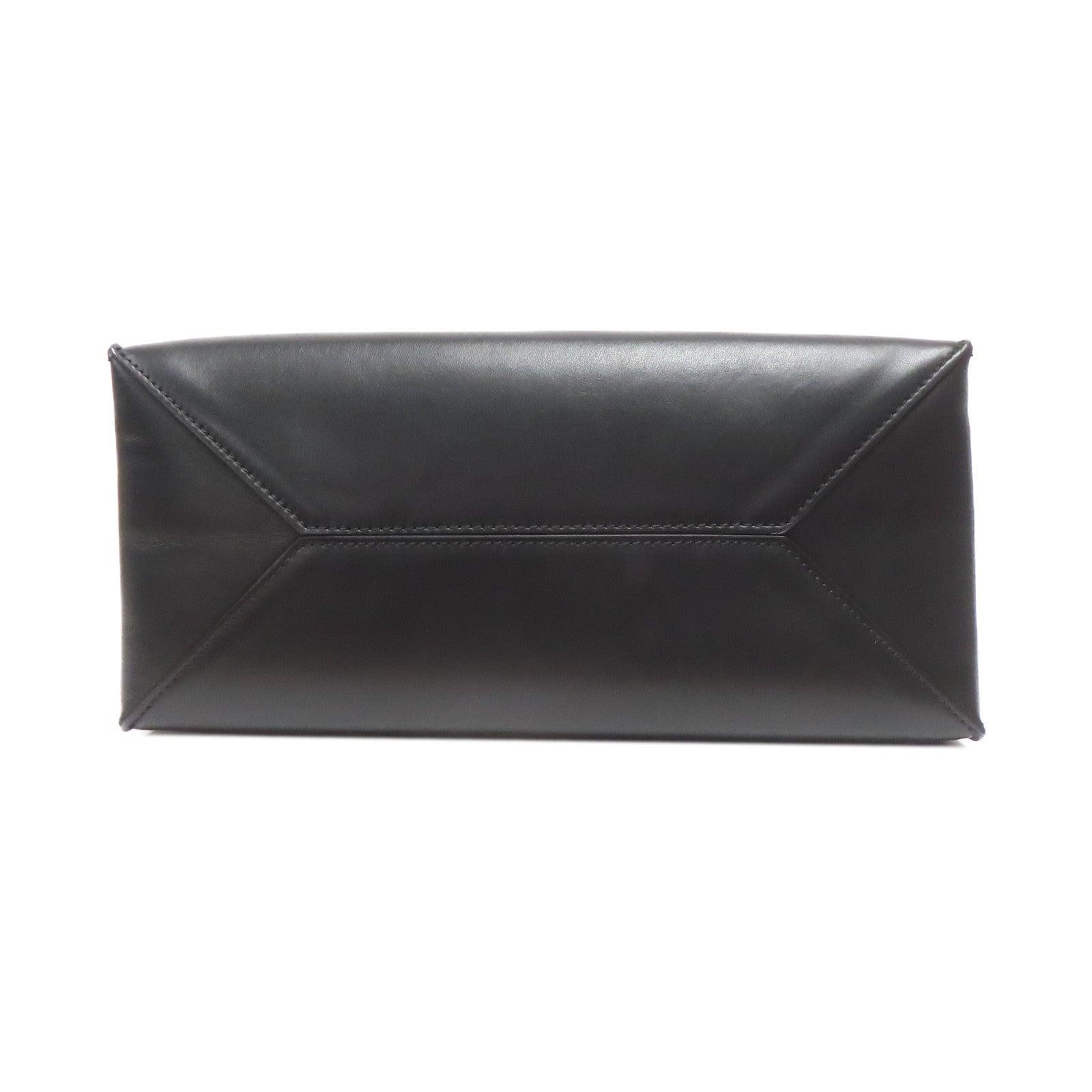 GIVENCHY 牛皮皮革Tote Bag銀扣手挽袋黑色