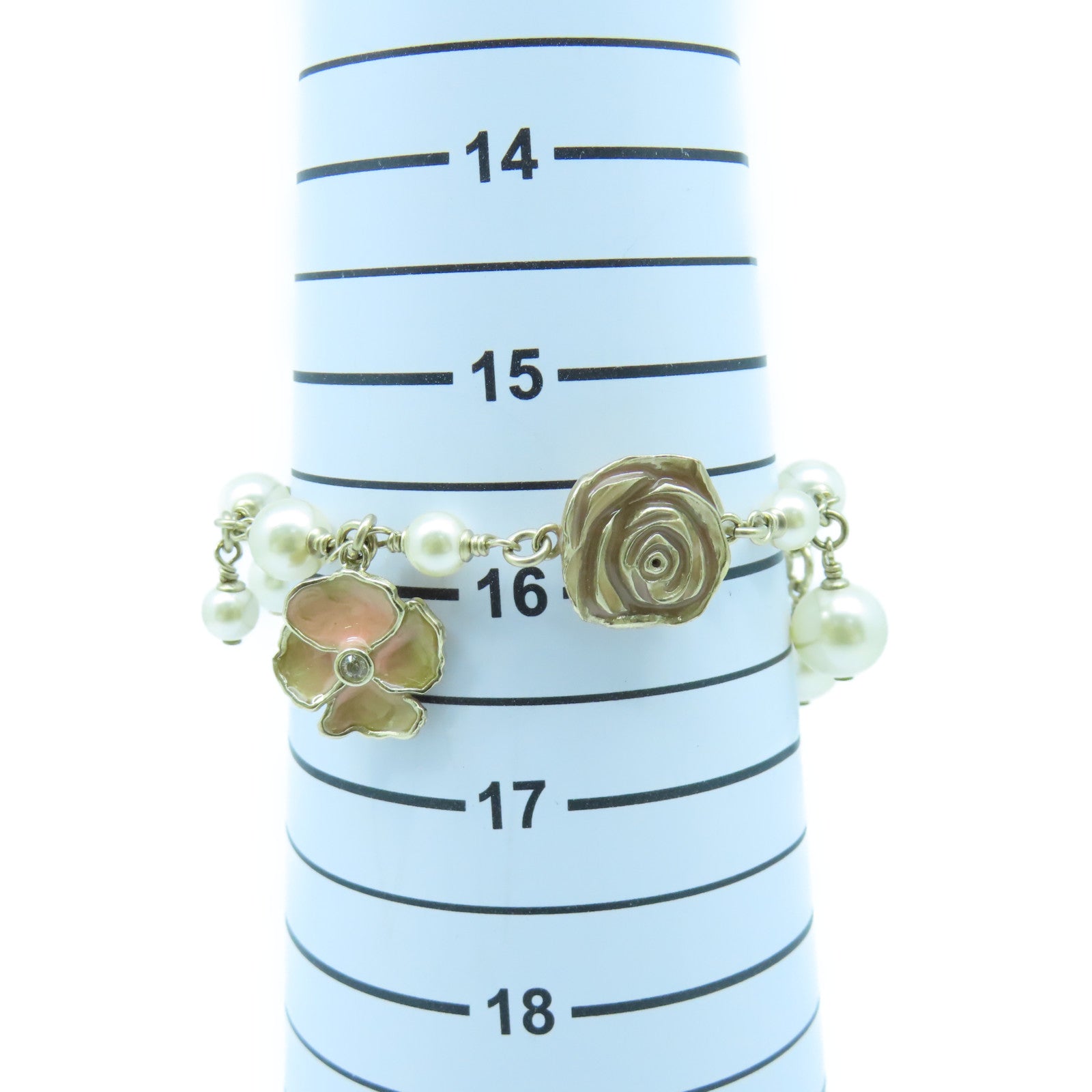 CHANEL 金屬Bracelet手鏈金色/白色/米色