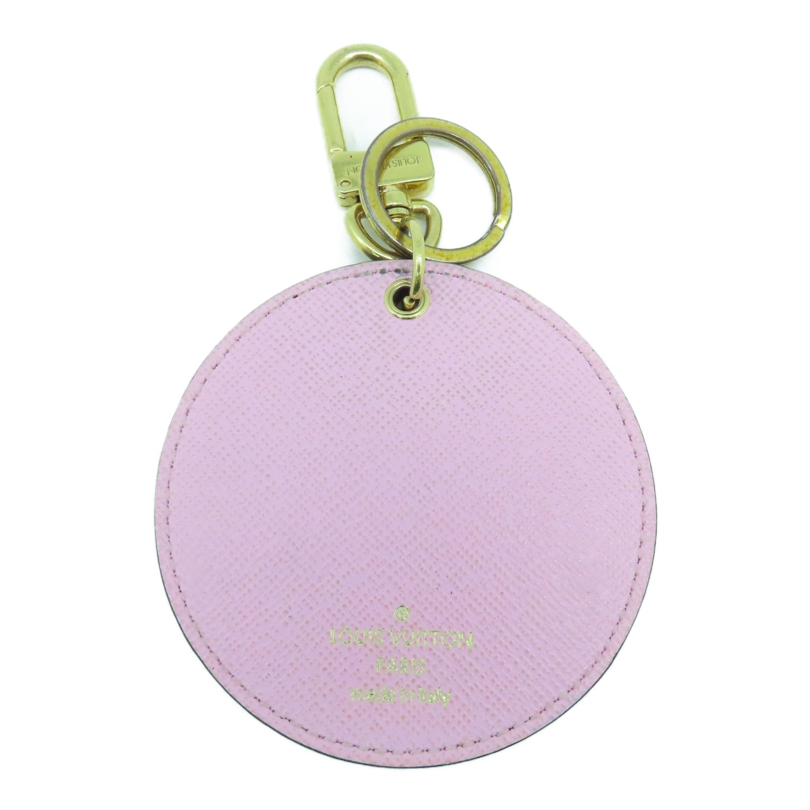 LOUIS VUITTON Monogram Key Charm金扣鎖匙扣啡色/彩色