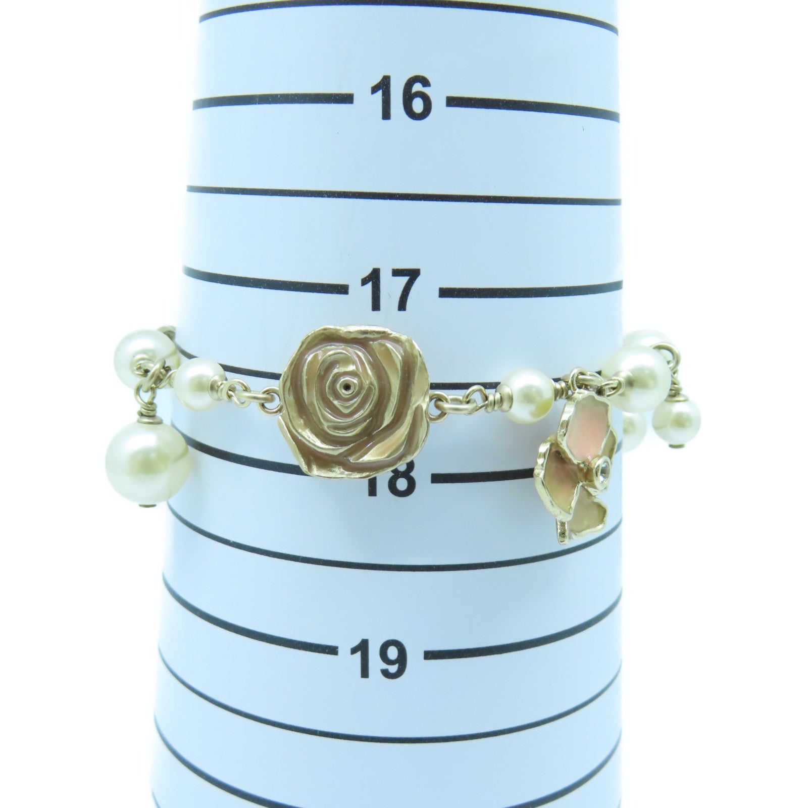 CHANEL 金屬Bracelet手鏈金色/白色/米色