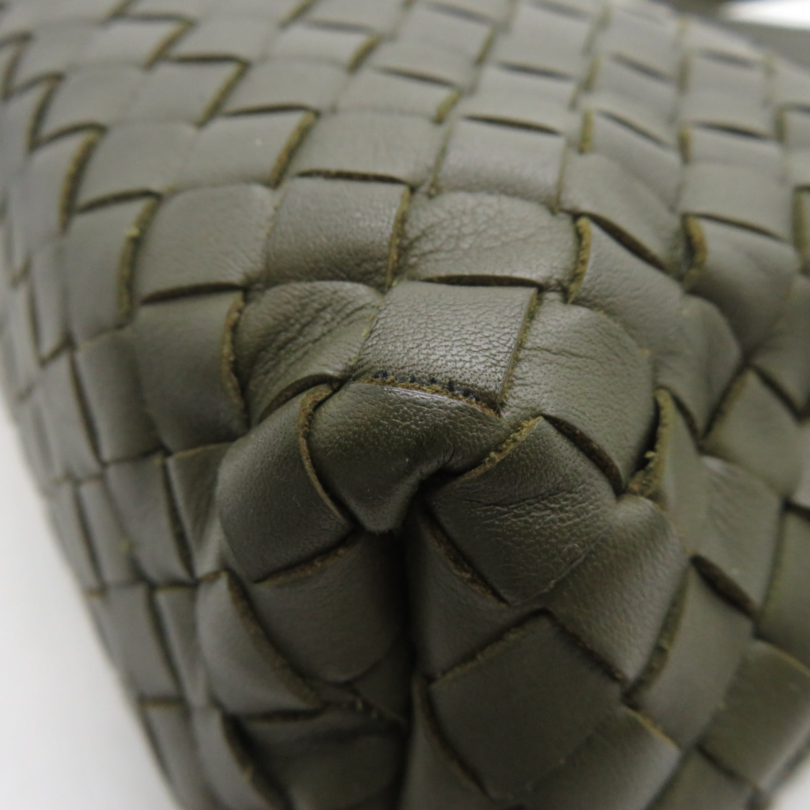 BOTTEGA VENETA 織紋皮革/牛皮皮革Shoulder Bag肩背袋綠色
