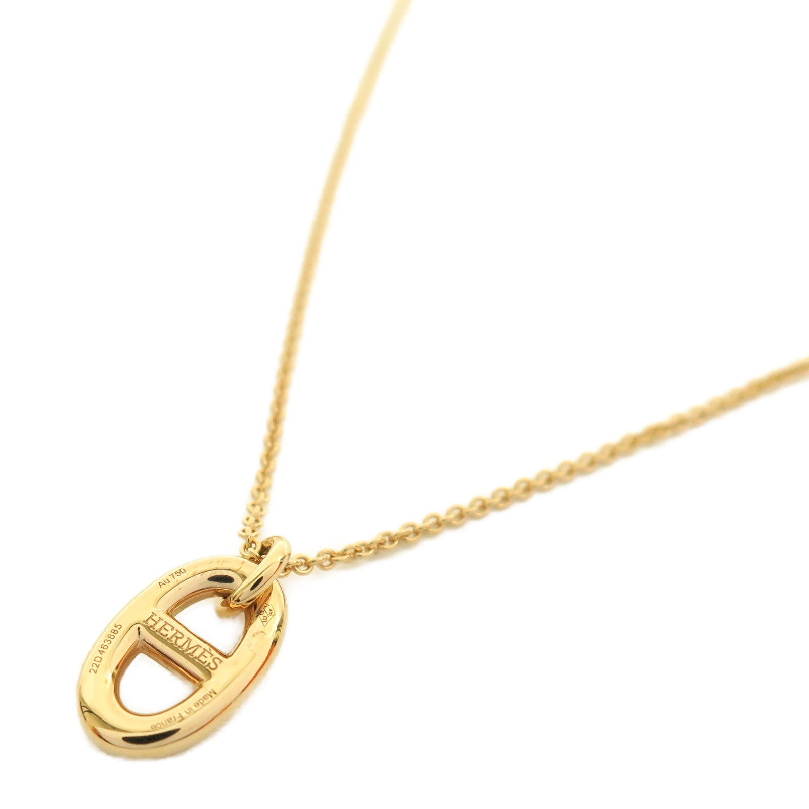 HERMES 18K玫瑰金Farandole PM項鍊