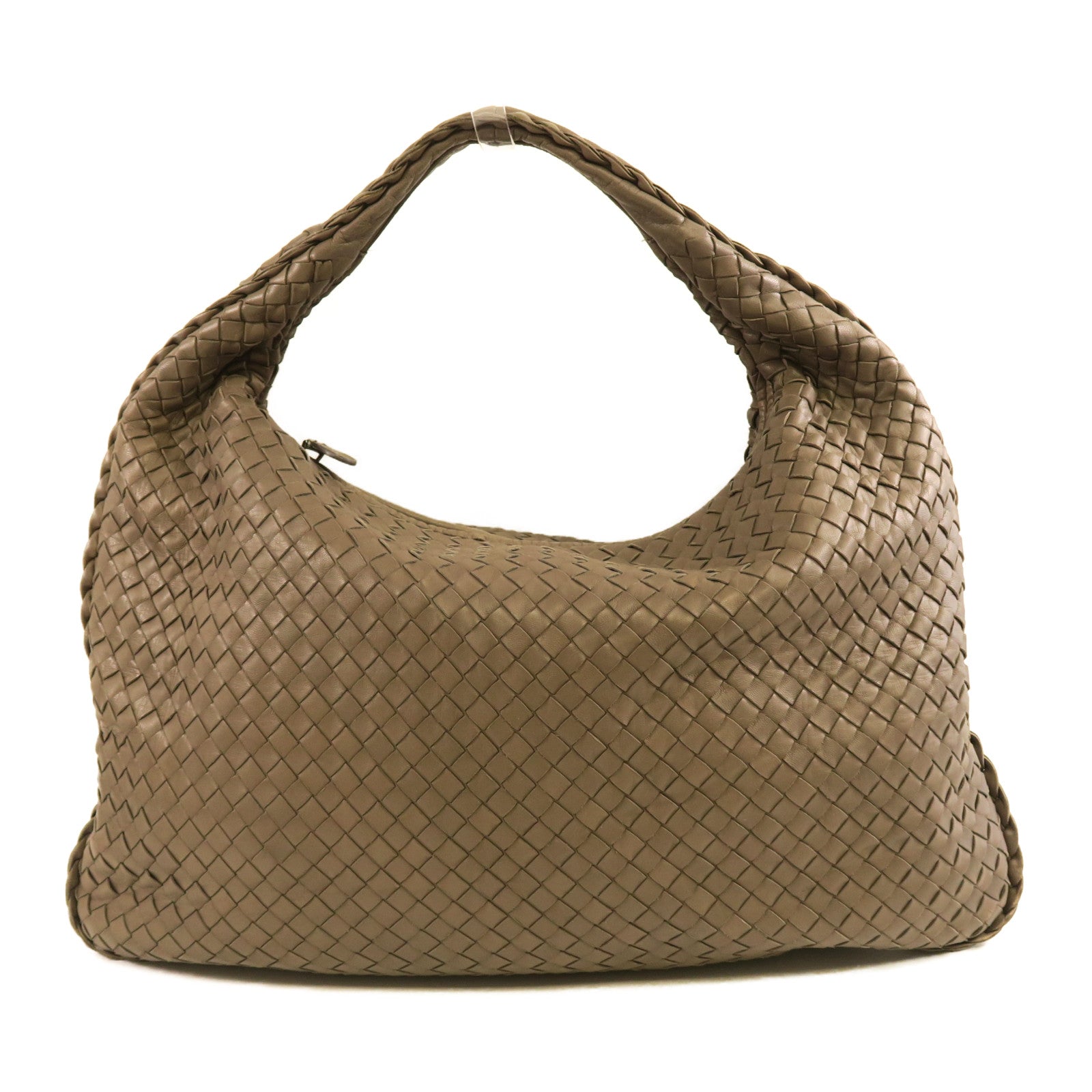 BOTTEGA VENETA 織紋羊皮皮革Shoulder Bag肩背袋啡色