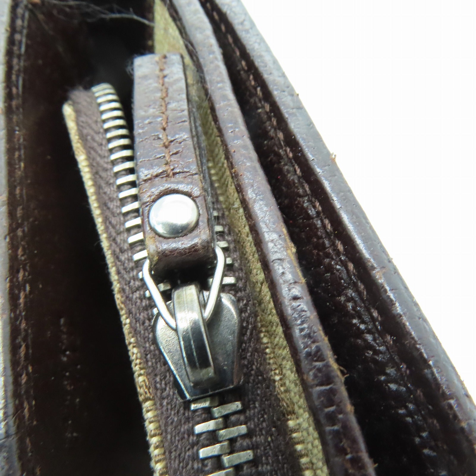 GUCCI 帆布Wallet金扣钱包米色