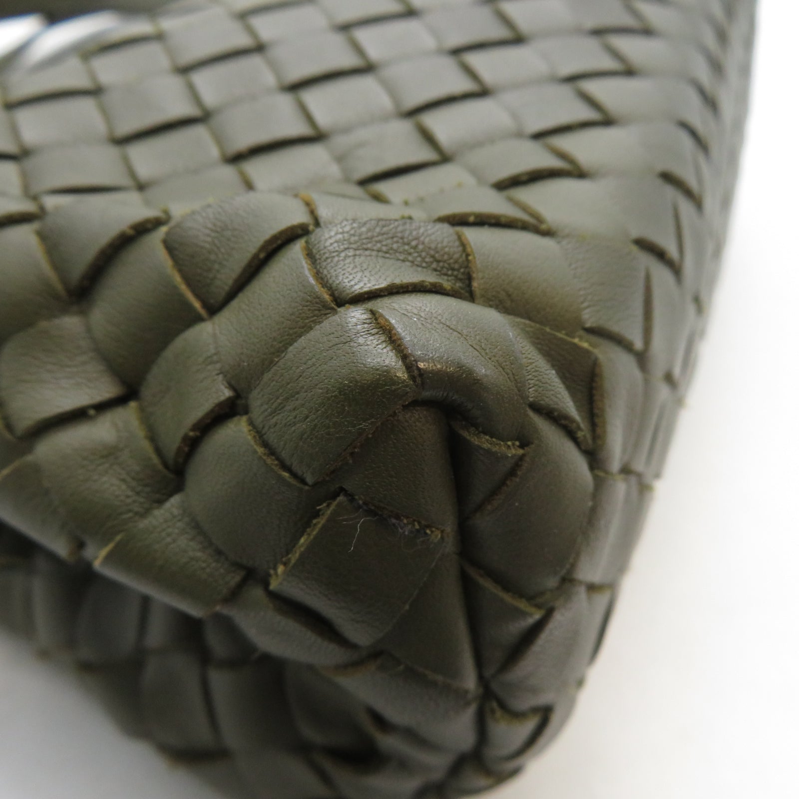 BOTTEGA VENETA 織紋皮革/牛皮皮革Shoulder Bag肩背袋綠色