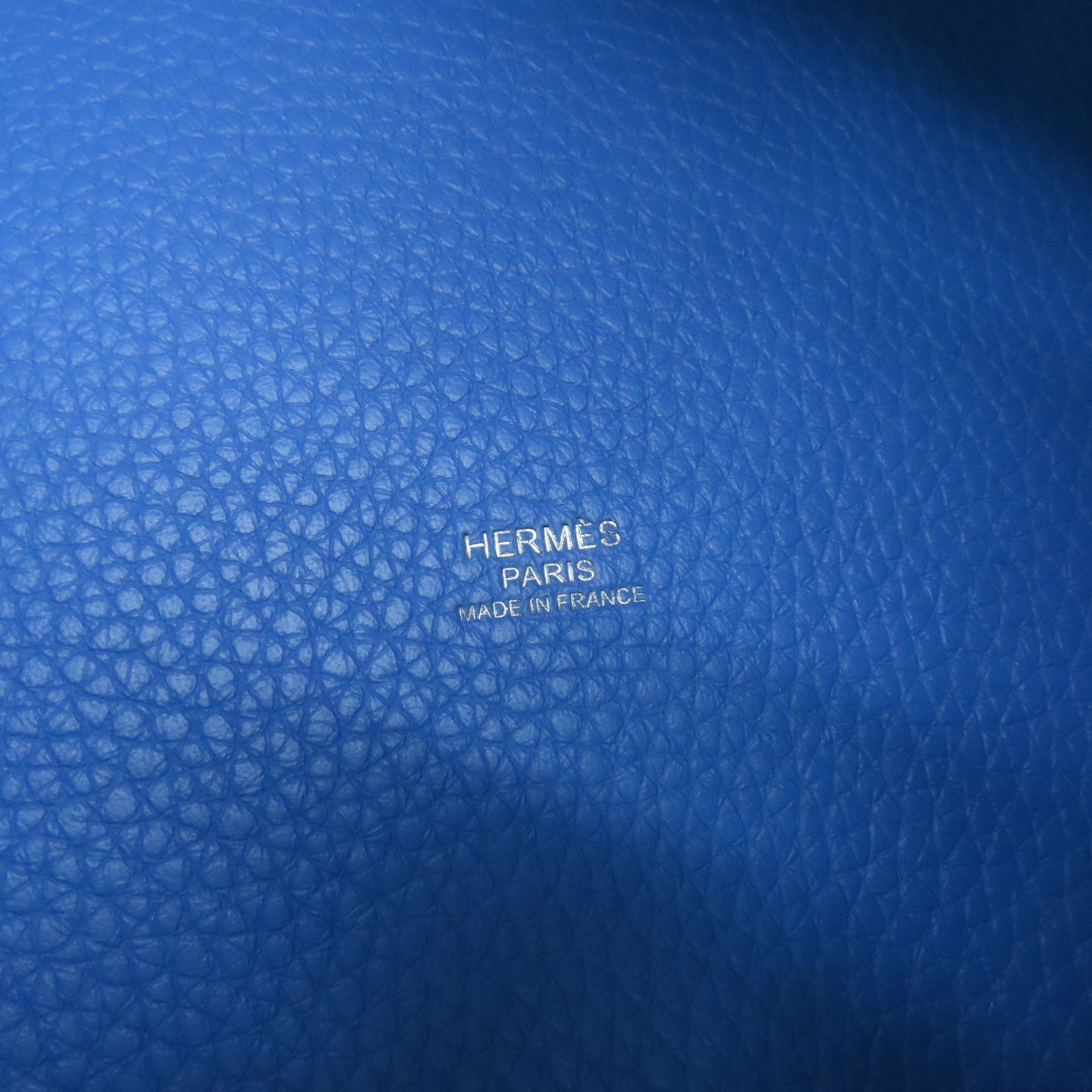 HERMES Clemence皮革Picotin MM手挽袋Bleu Paradis藍色