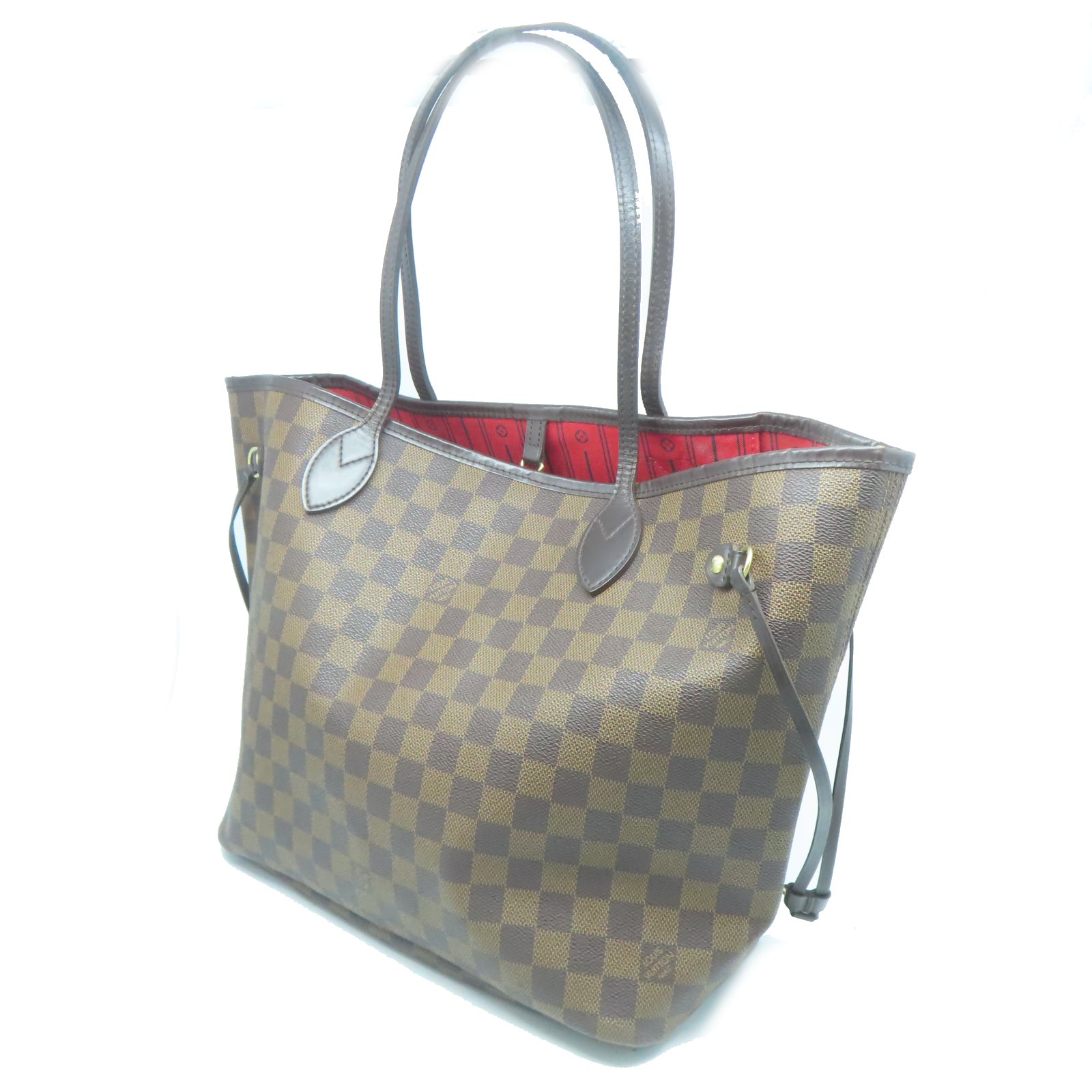 LOUIS VUITTON Damier Neverfull MM手挽袋/肩背袋啡色