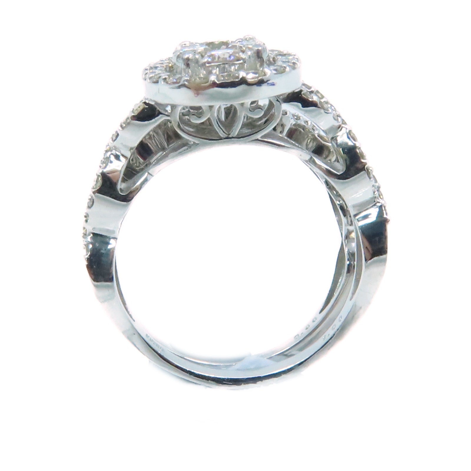 JEWELRY 18K白金/1.30ct鑽石Diamond Double Ring戒指US#6/US#6.25