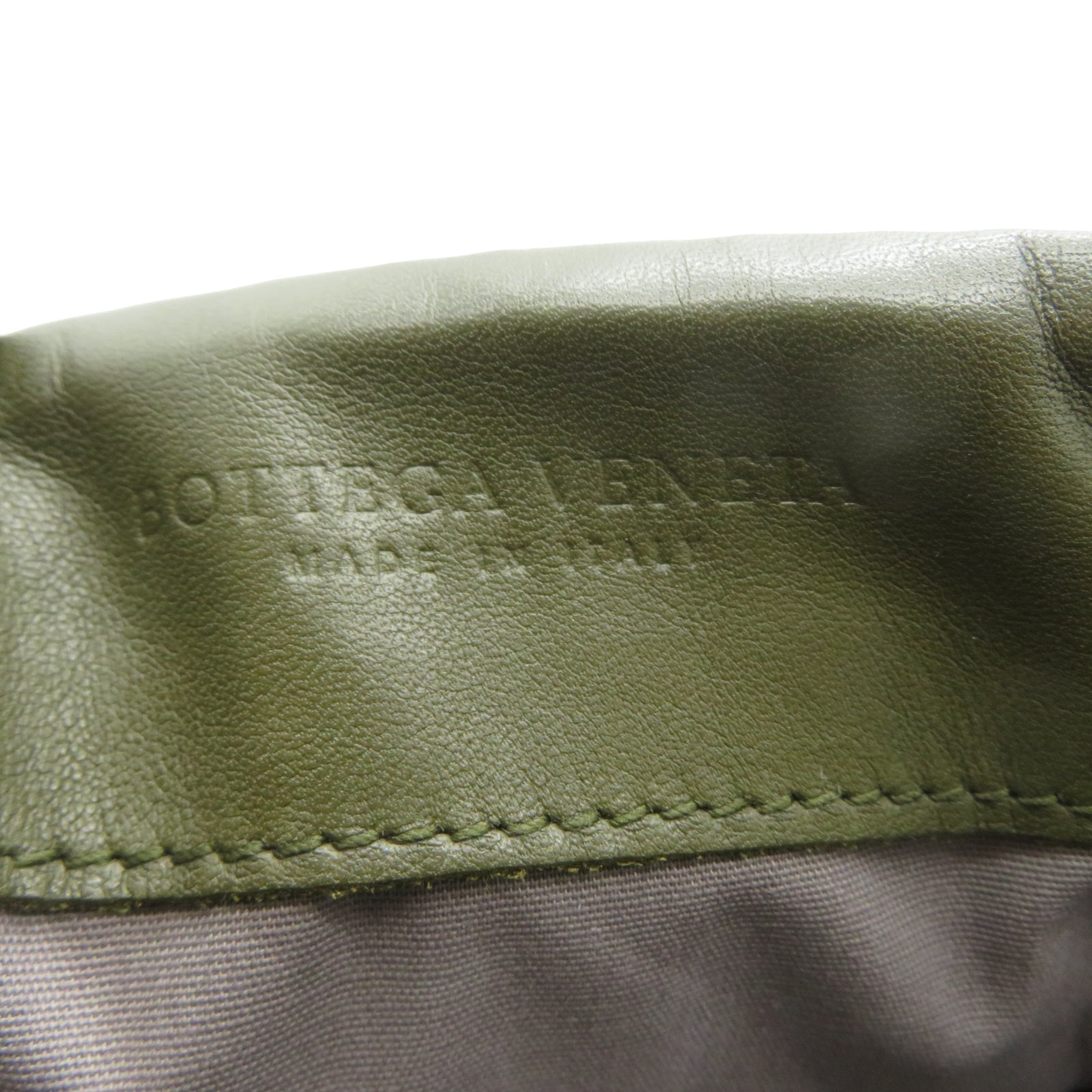 BOTTEGA VENETA 織紋皮革/牛皮皮革Shoulder Bag肩背袋綠色